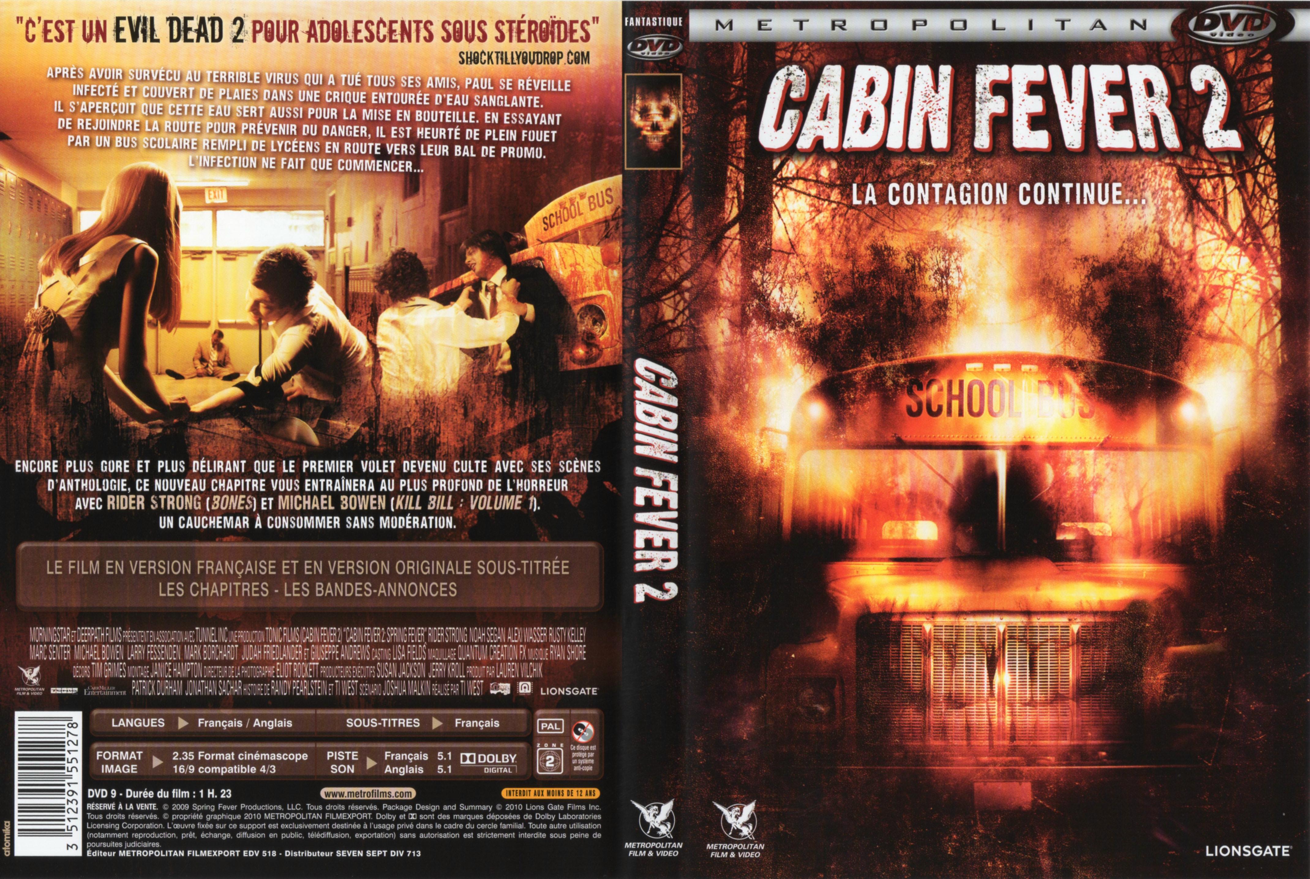 Jaquette DVD Cabin fever 2