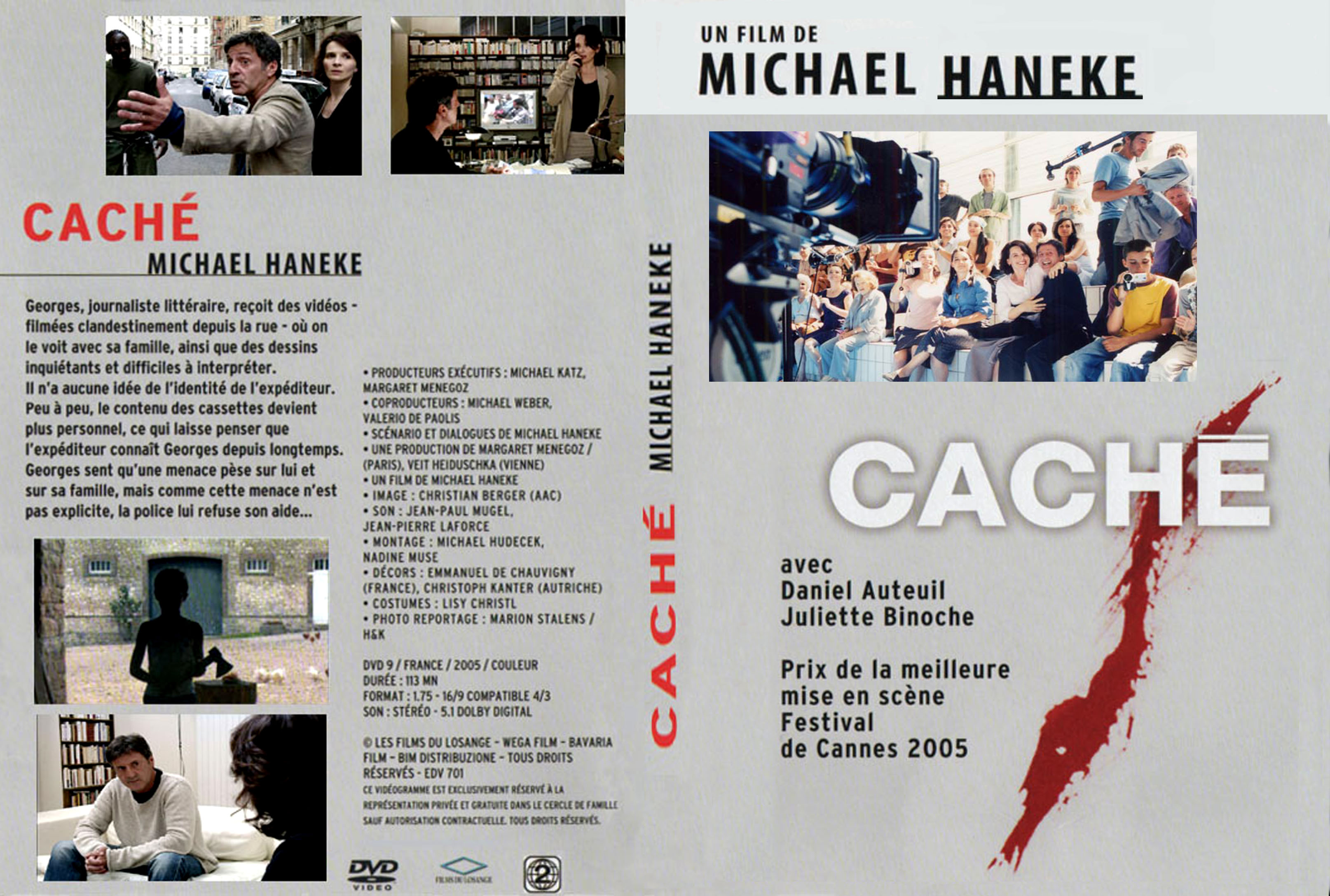 Jaquette DVD Cach   2005  