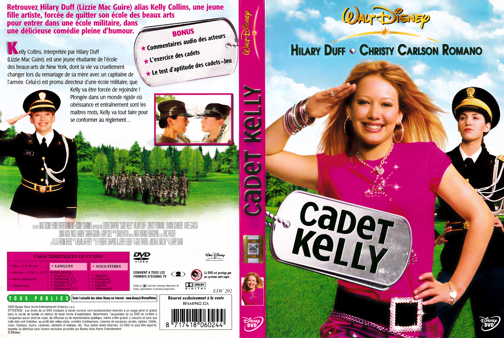 Jaquette DVD Cadet Kelly