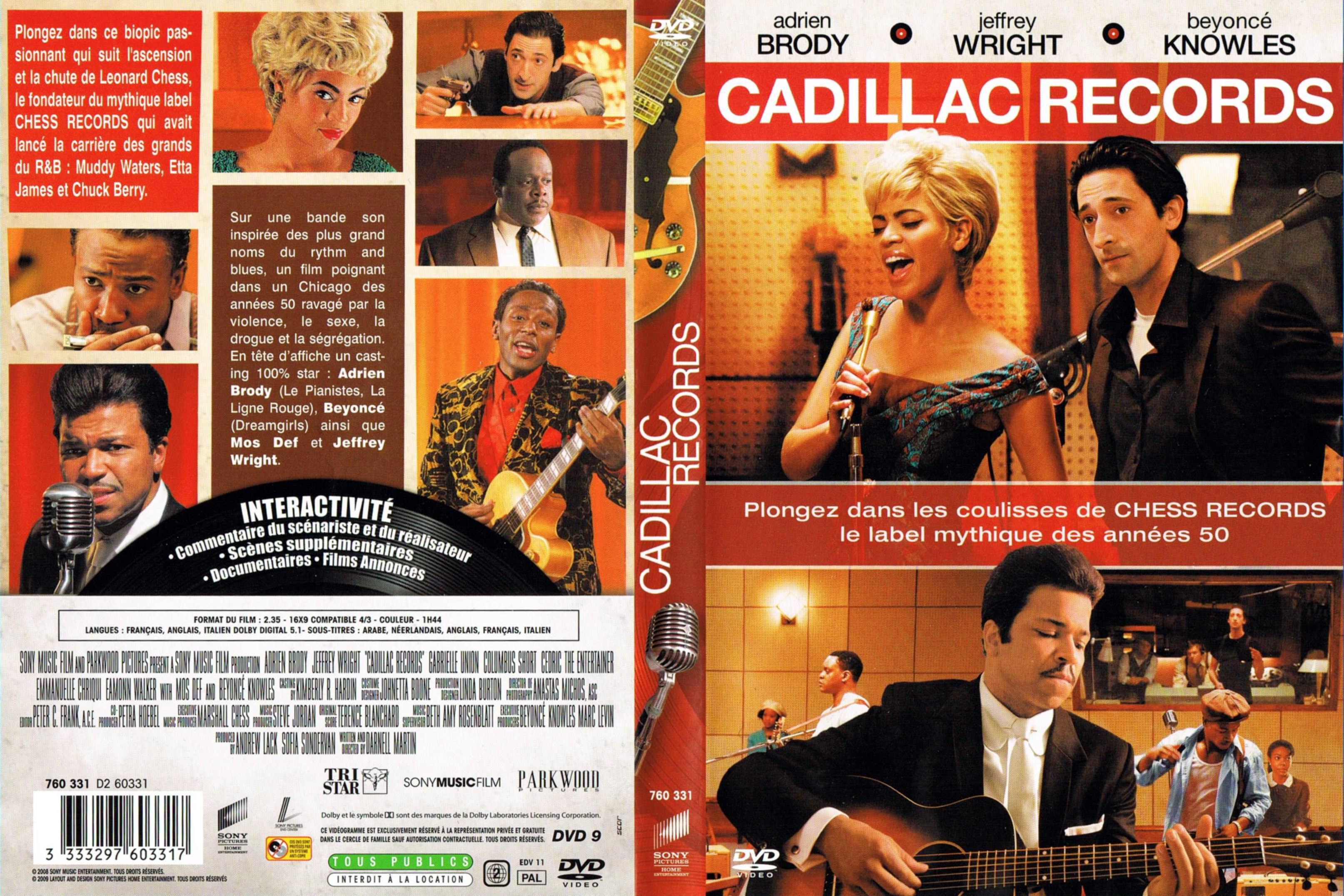 Jaquette DVD Cadillac records