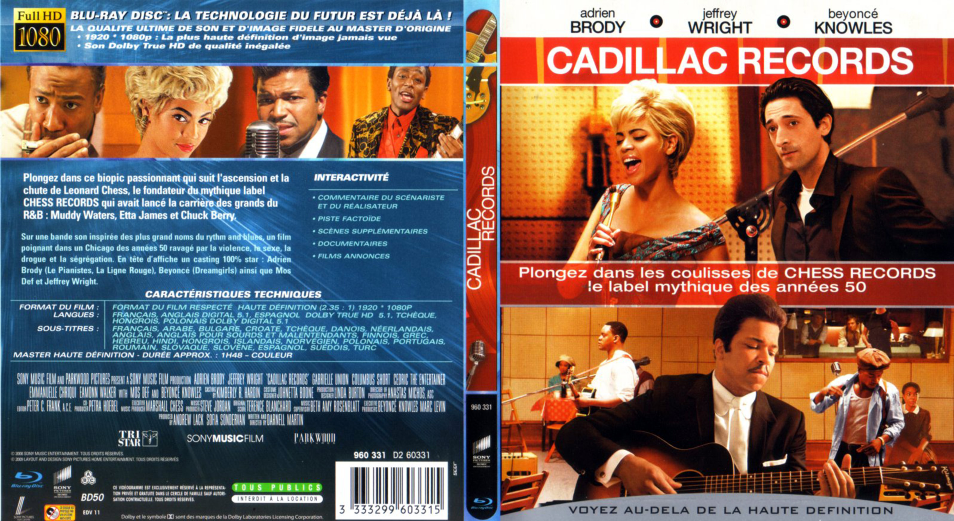 Jaquette DVD Cadillac records (BLU-RAY)