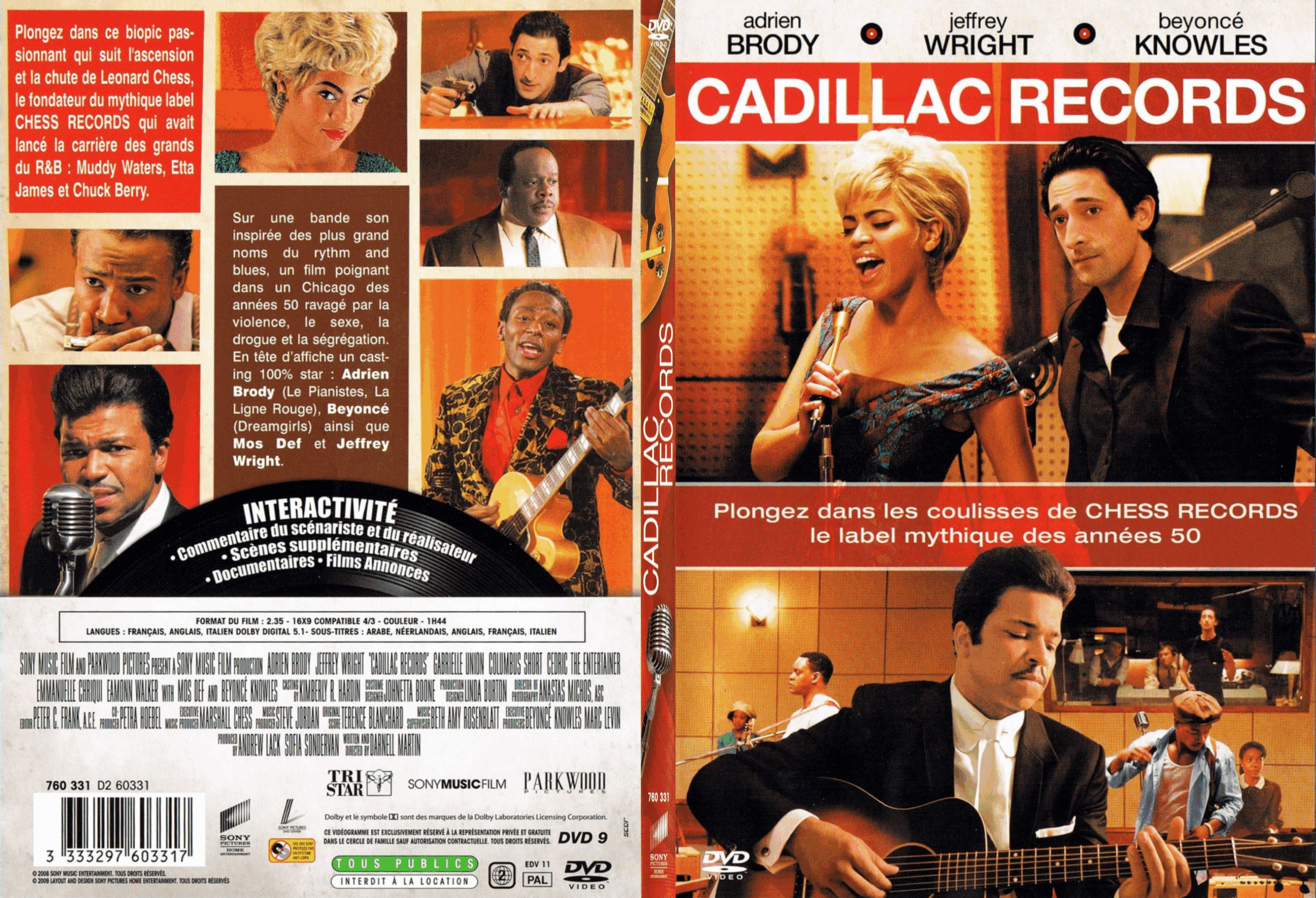 Jaquette DVD Cadillac records - SLIM