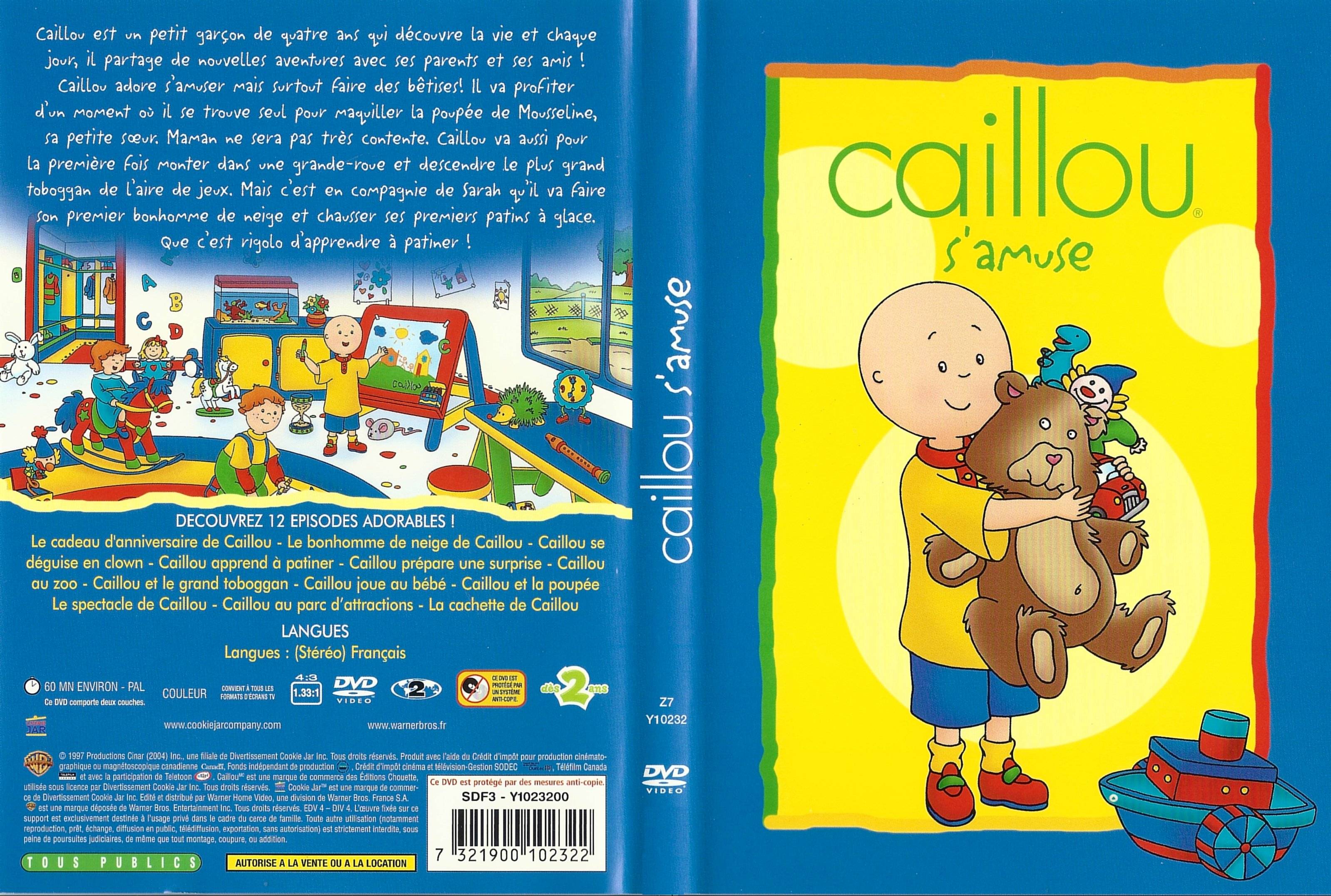 Jaquette DVD Caillou s