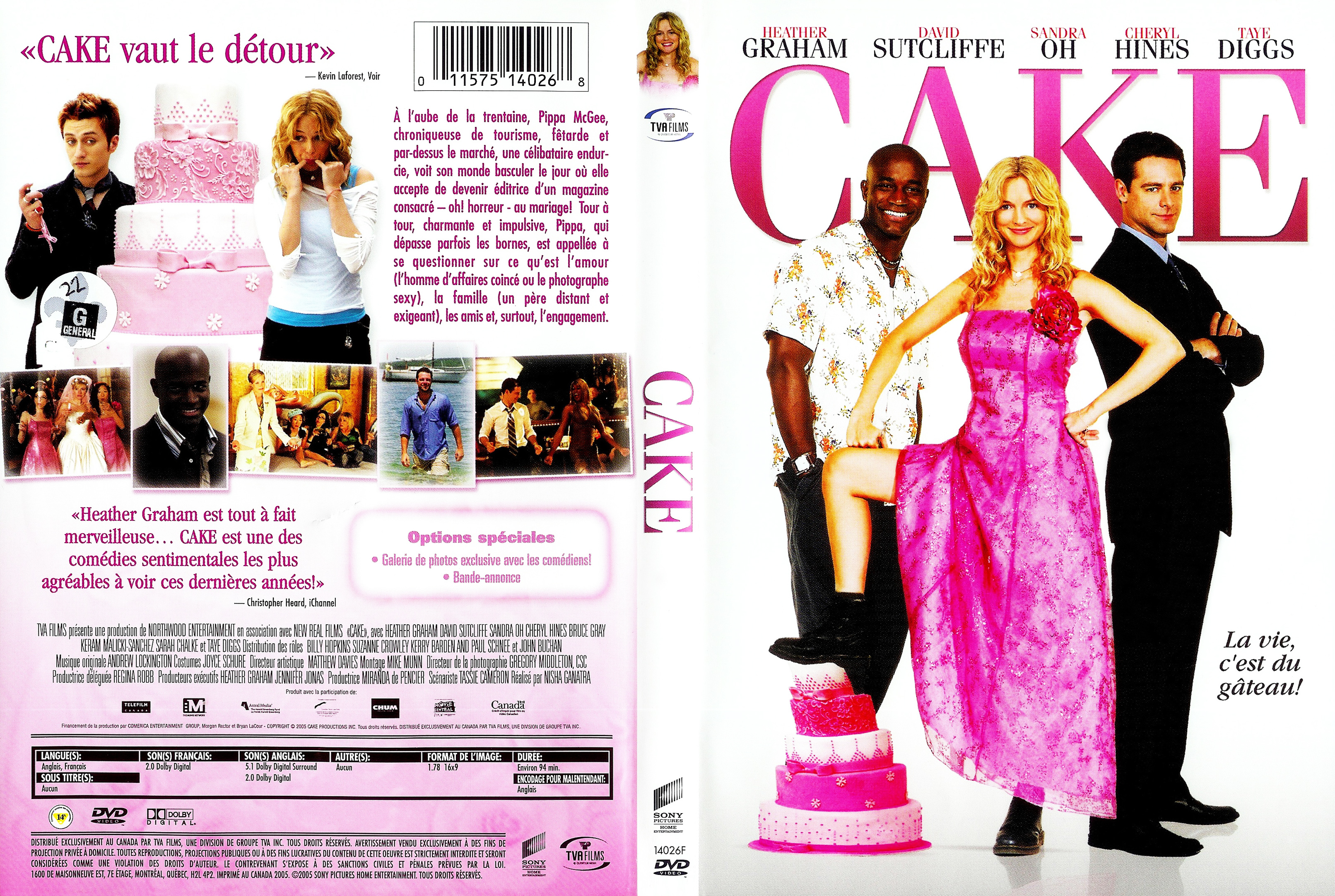 Jaquette DVD Cake (Canadienne)