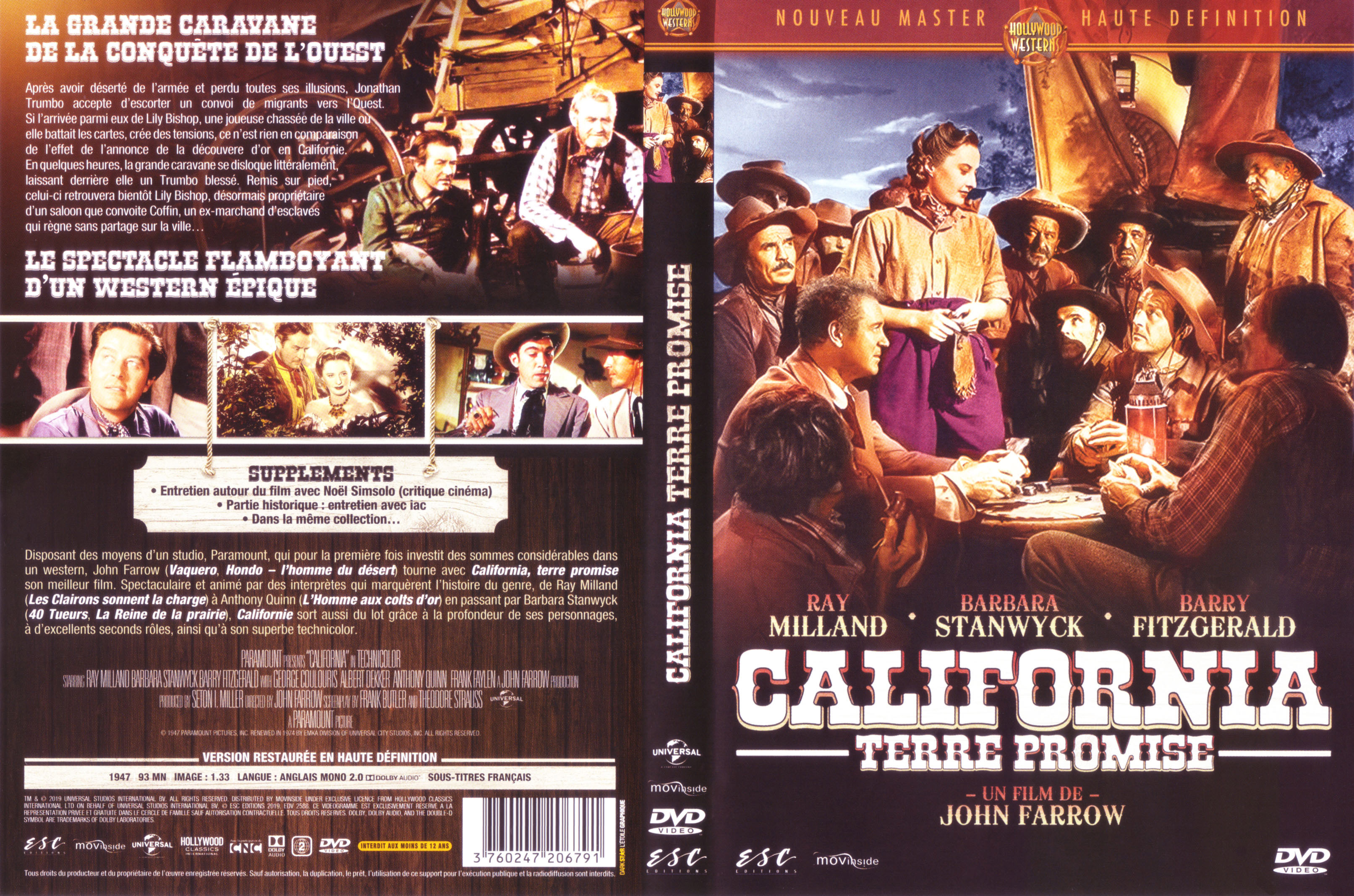 Jaquette DVD California terre promise