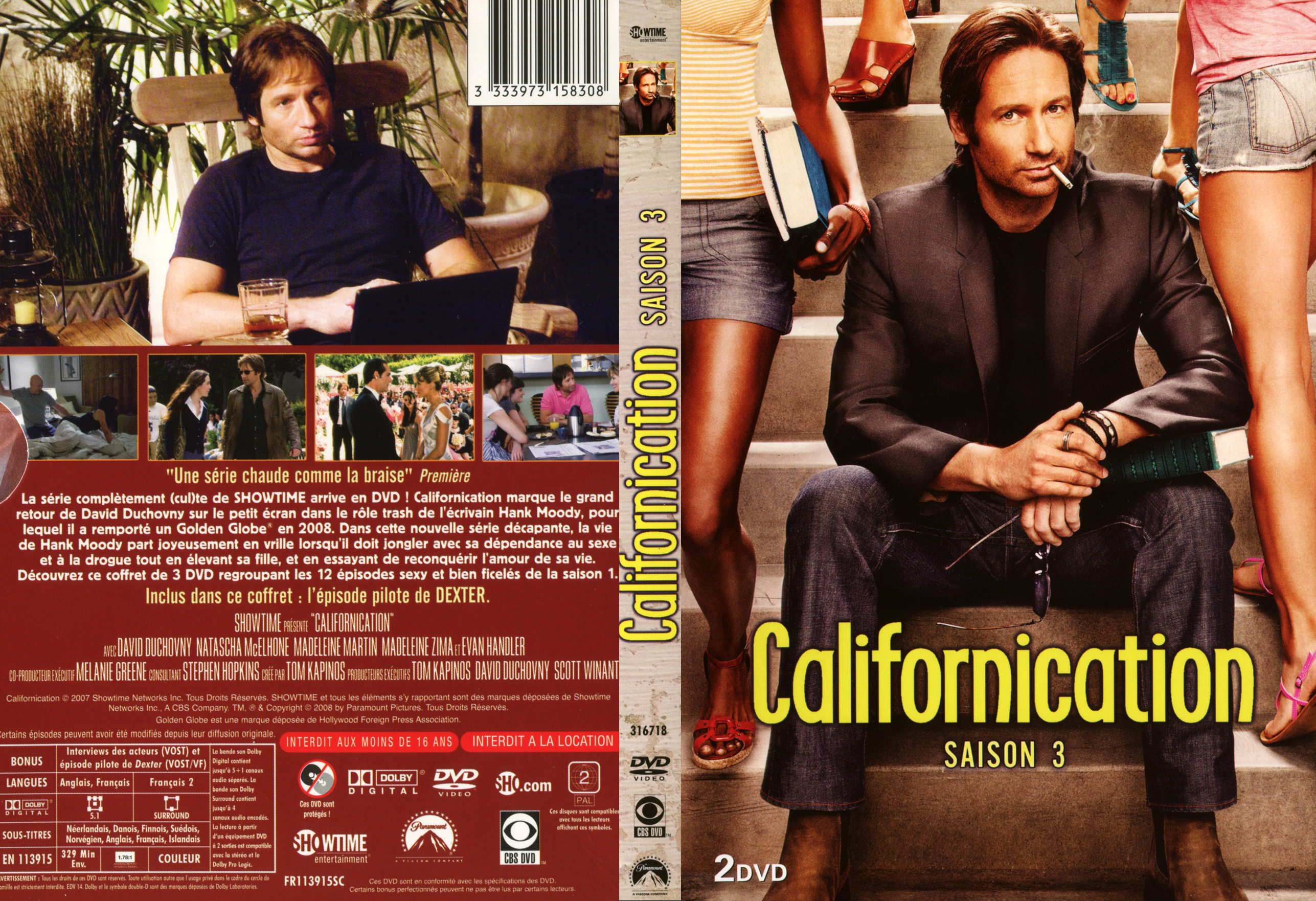 Jaquette DVD Californication Saison 3 COFFRET