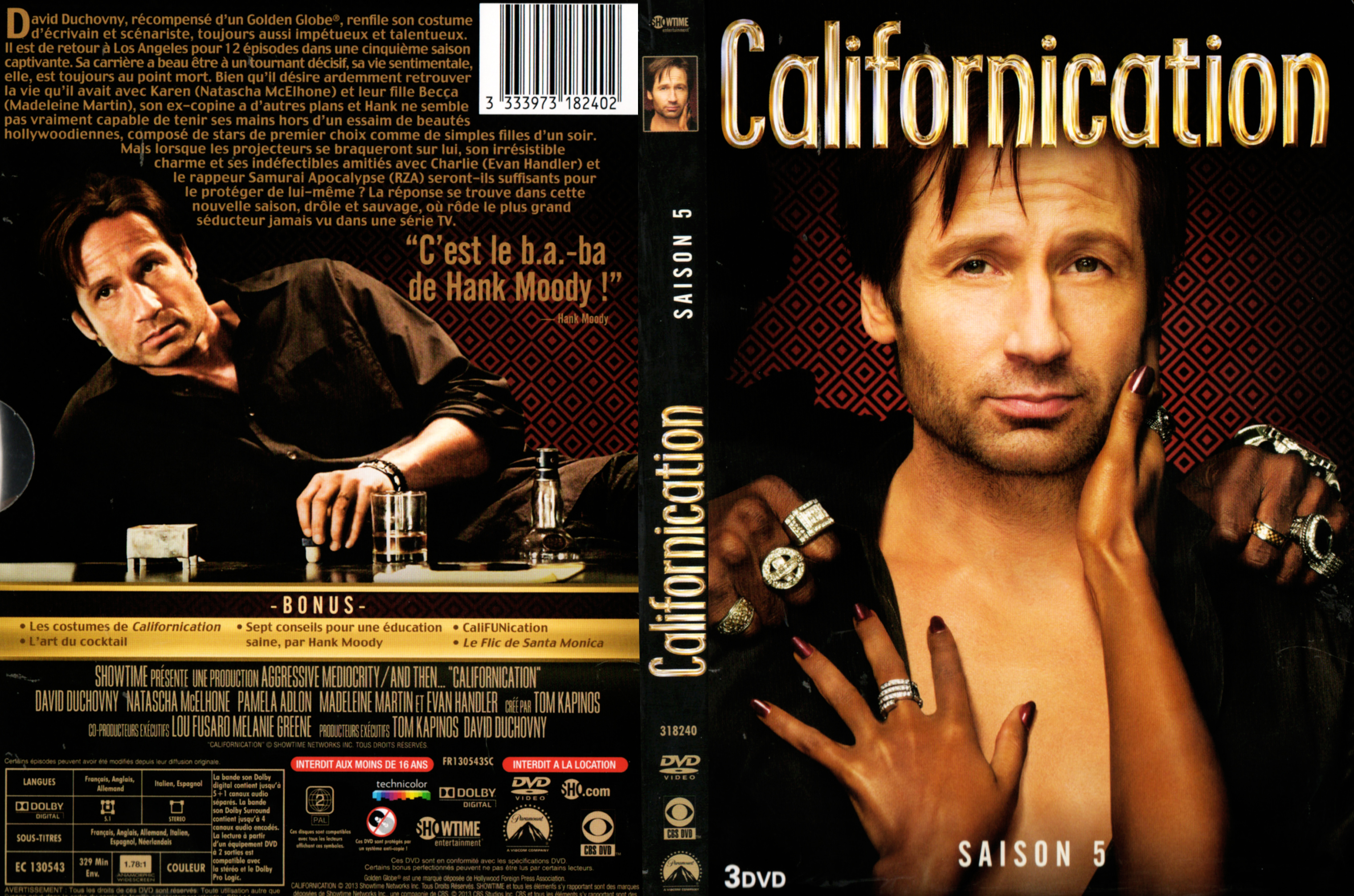 Jaquette DVD Californication Saison 5 COFFRET