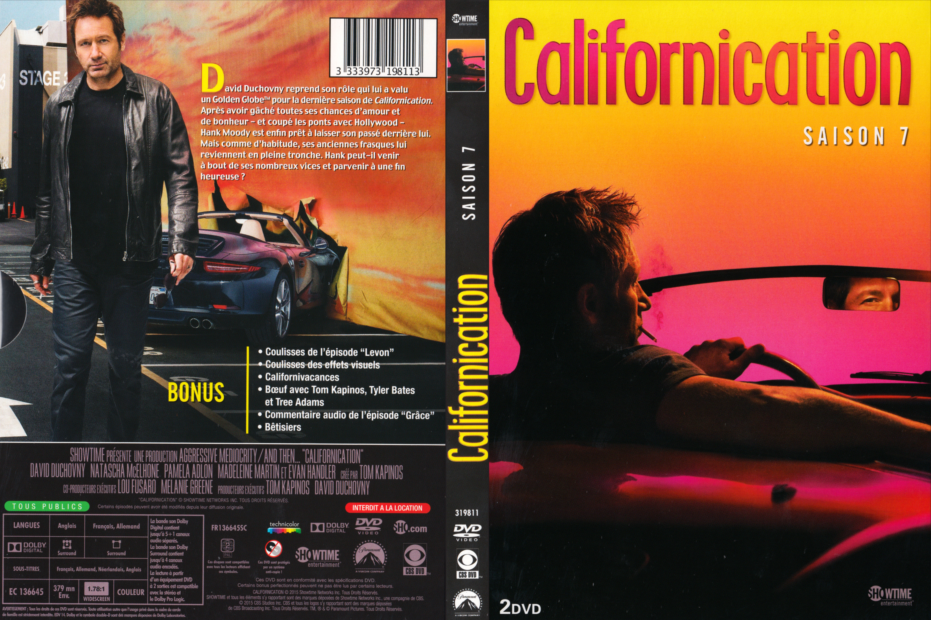 Jaquette DVD Californication Saison 7
