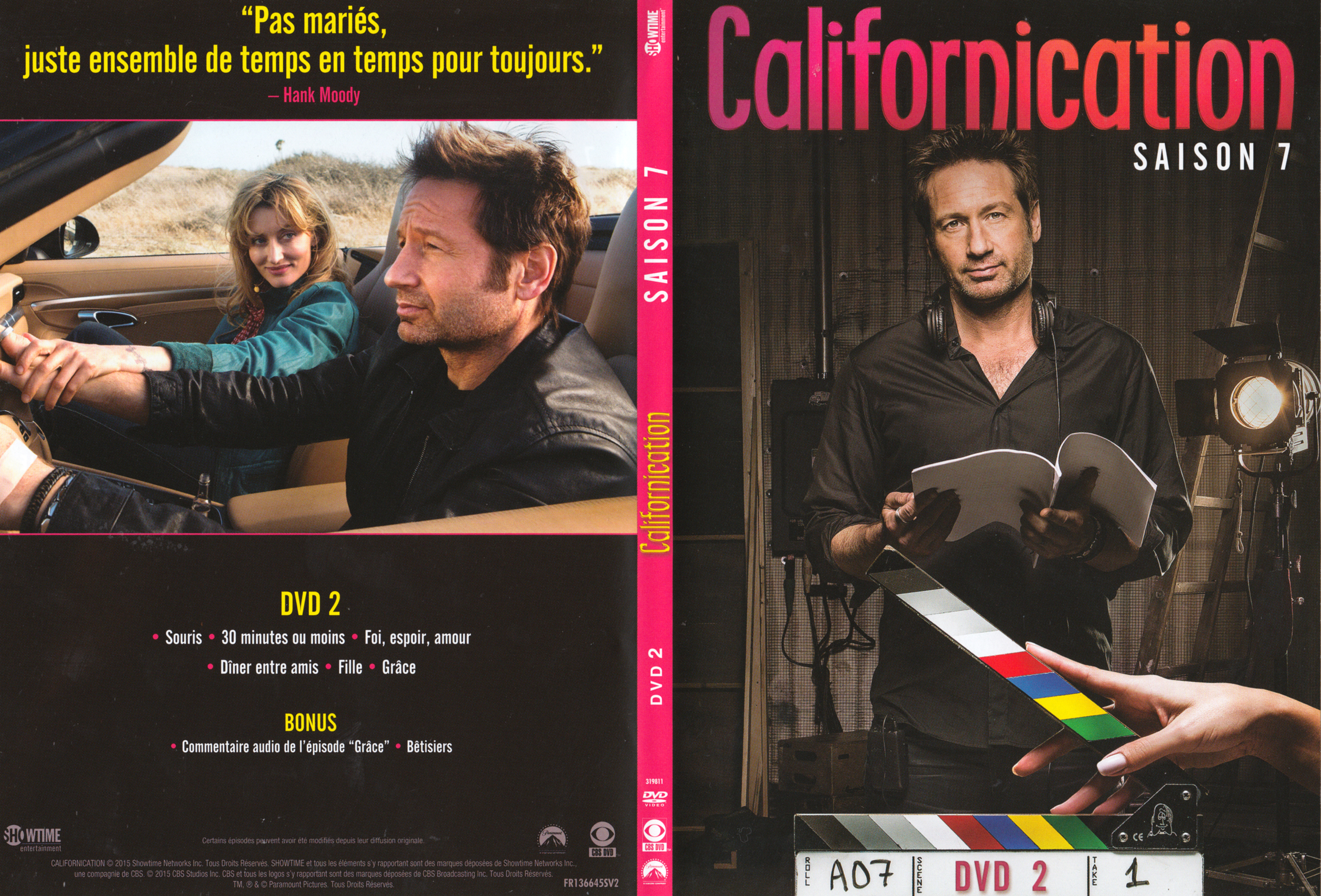 Jaquette DVD Californication Saison 7 DVD 2