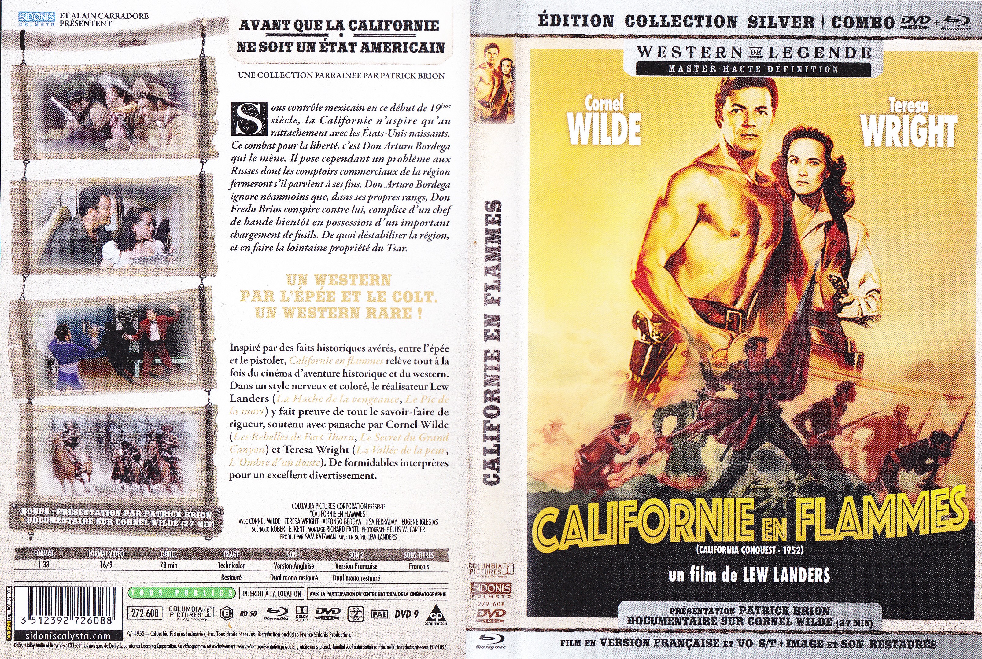 Jaquette DVD Californie en flammes (BLU-RAY)