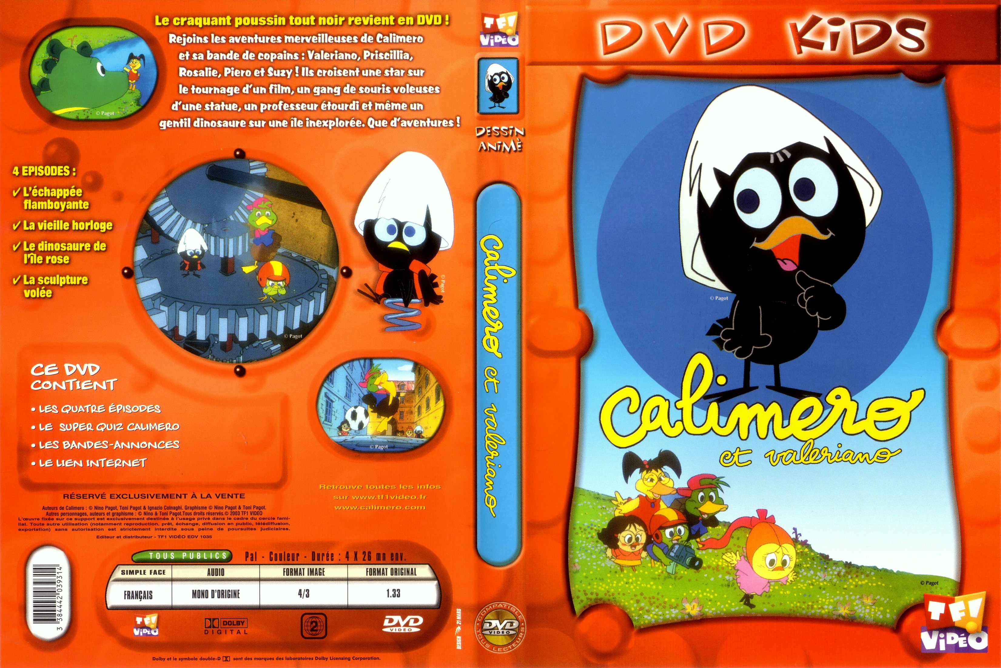 Jaquette DVD Calimero et Valeriano