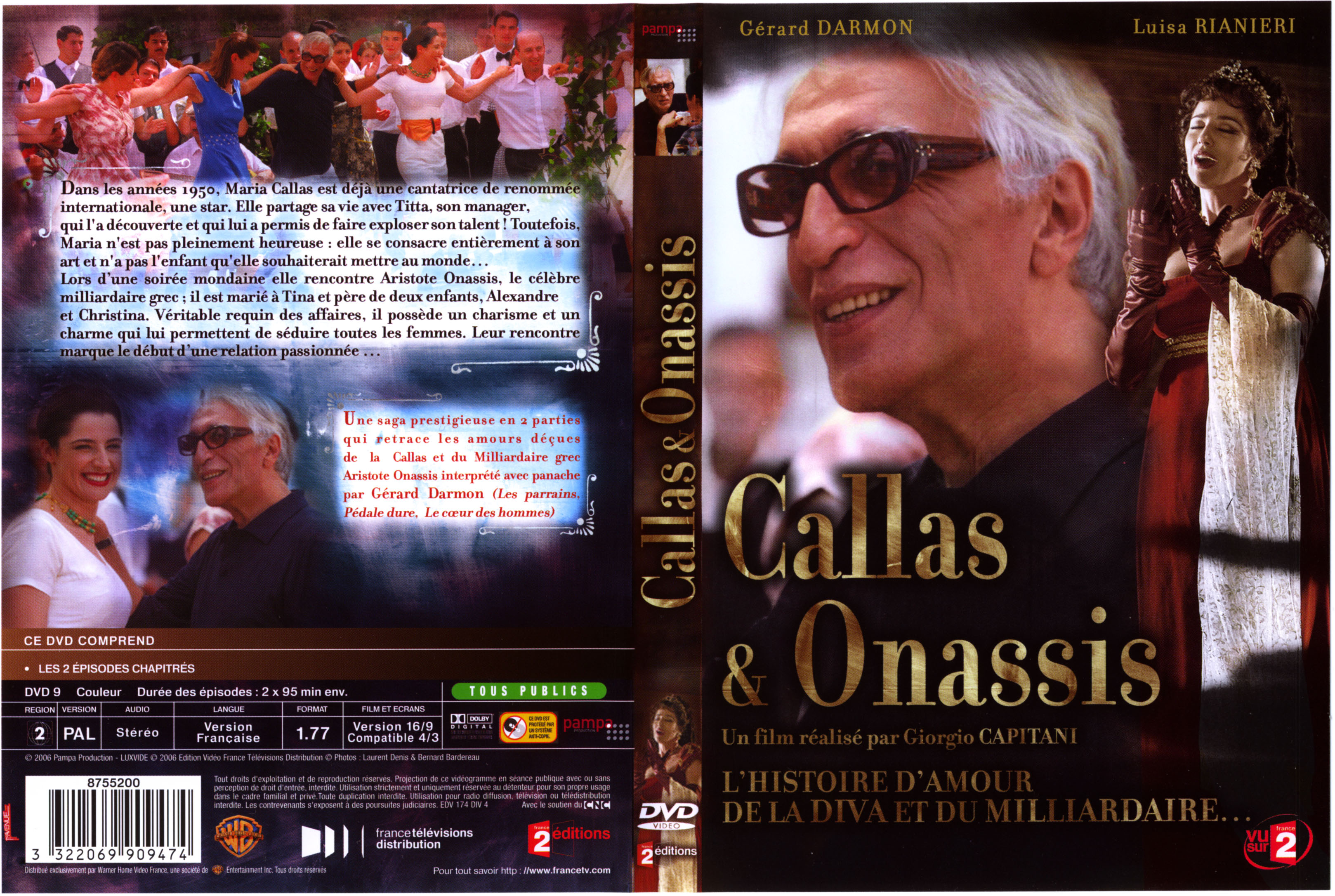 Jaquette DVD Callas et Onassis