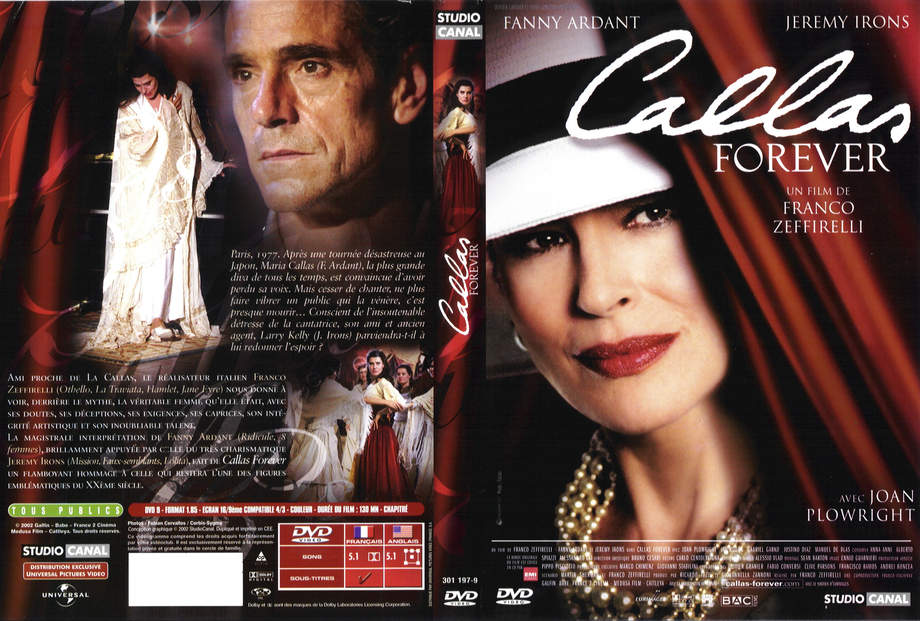 Jaquette DVD Callas forever