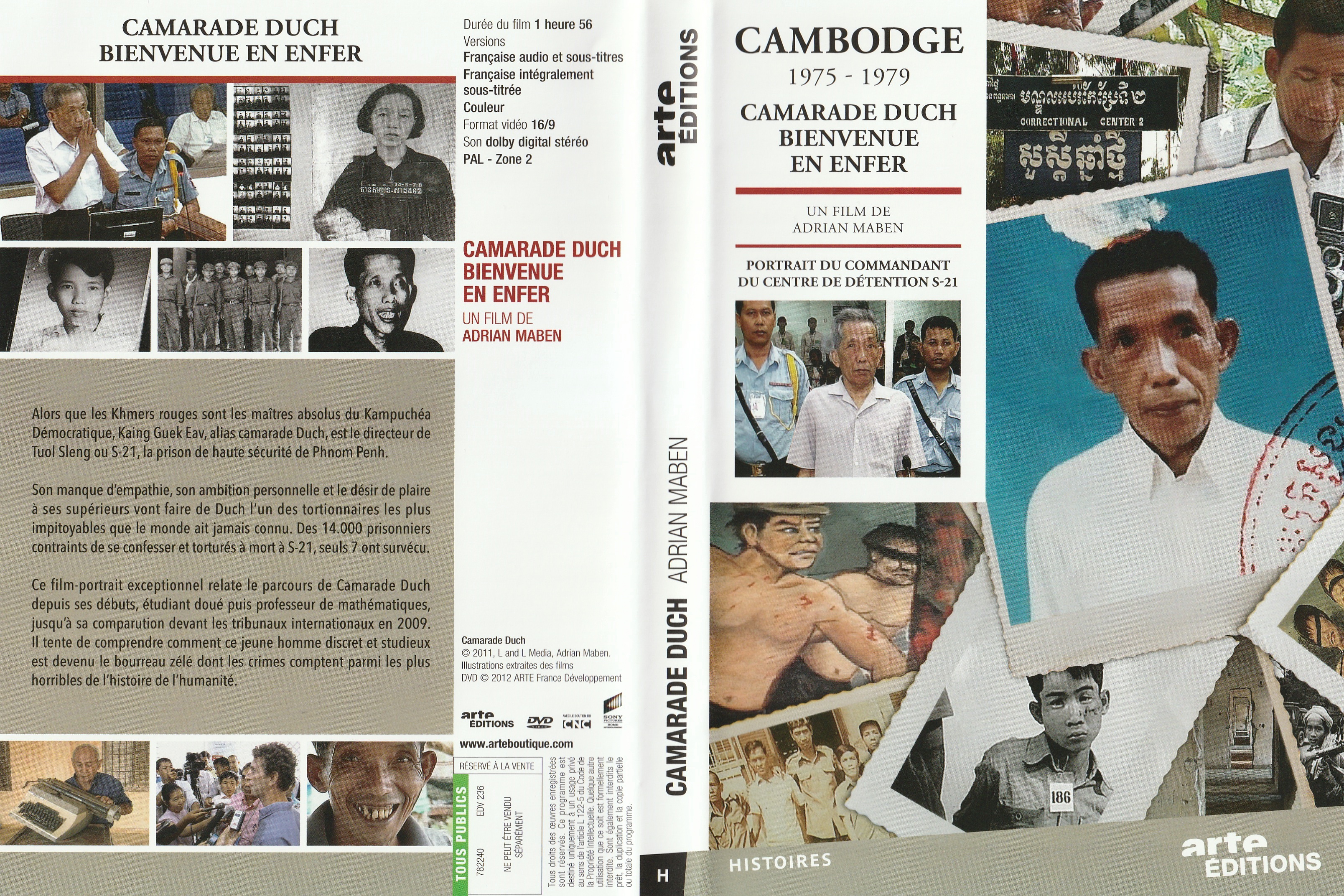 Jaquette DVD Cambodge 1975-1979 - Camarade Duch Bienvenue en enfer