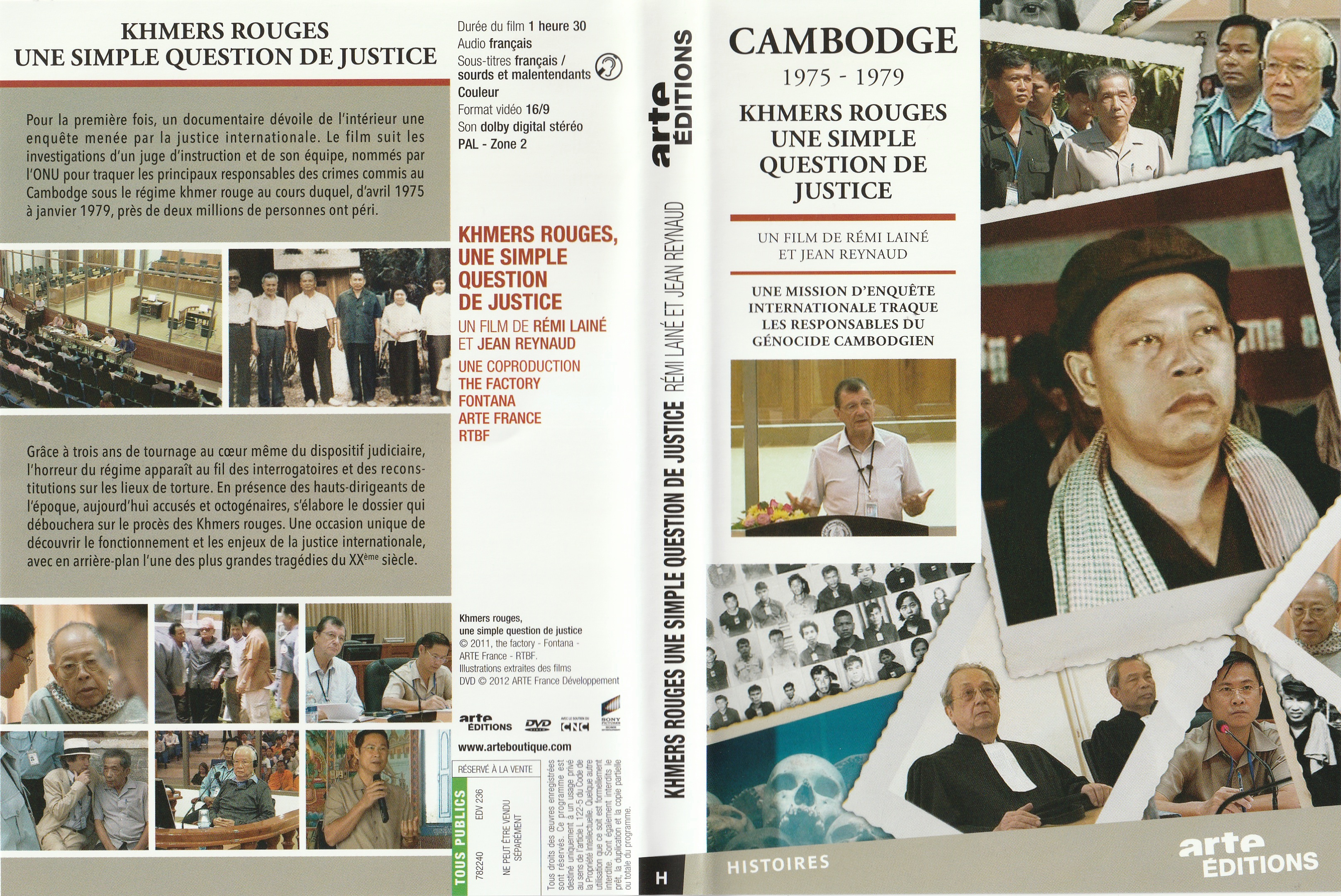 Jaquette DVD Cambodge 1975-1979 - Khmers rouges Une simple question de justice