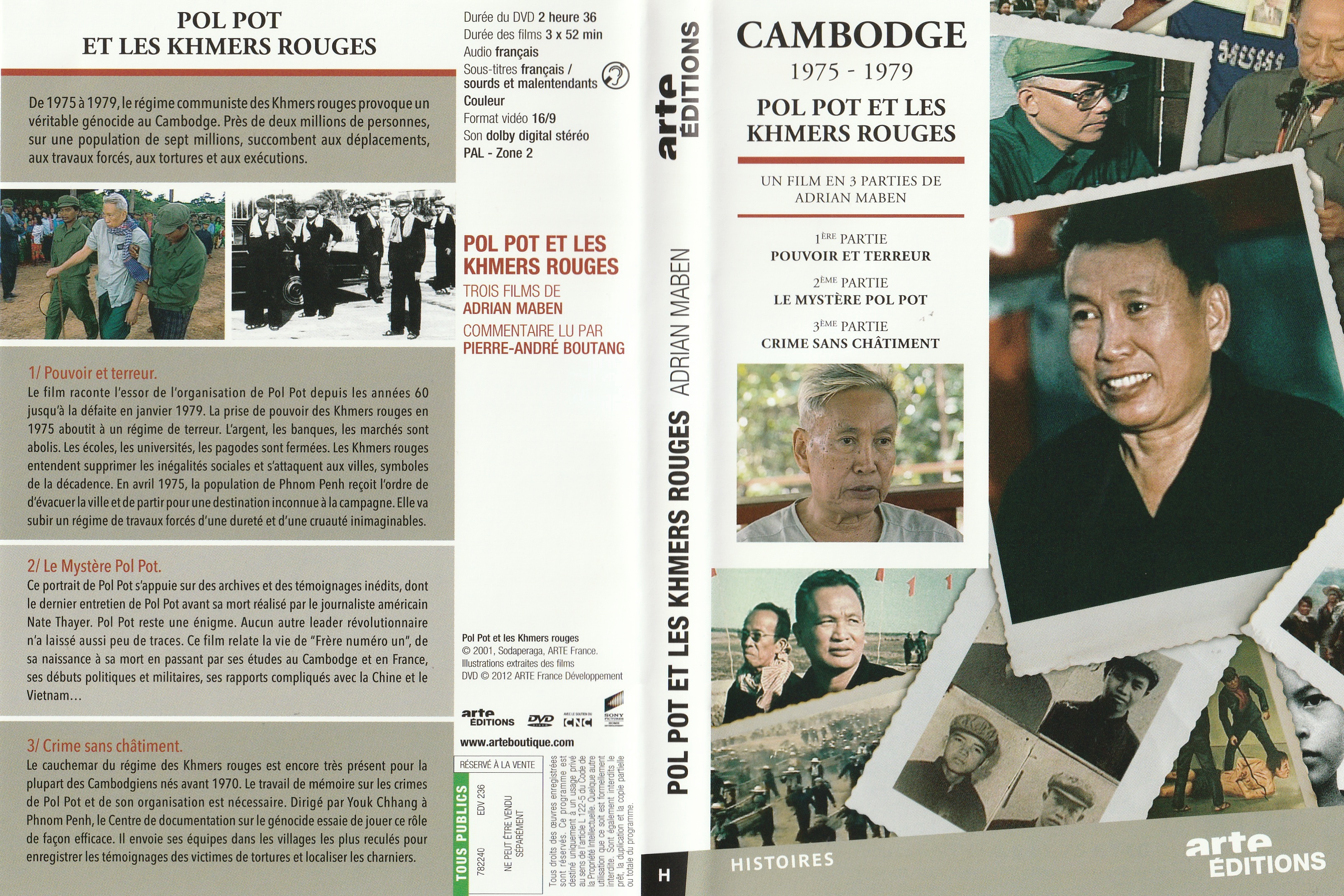 Jaquette DVD Cambodge 1975-1979 - Pol Pot et les Khmers rouges