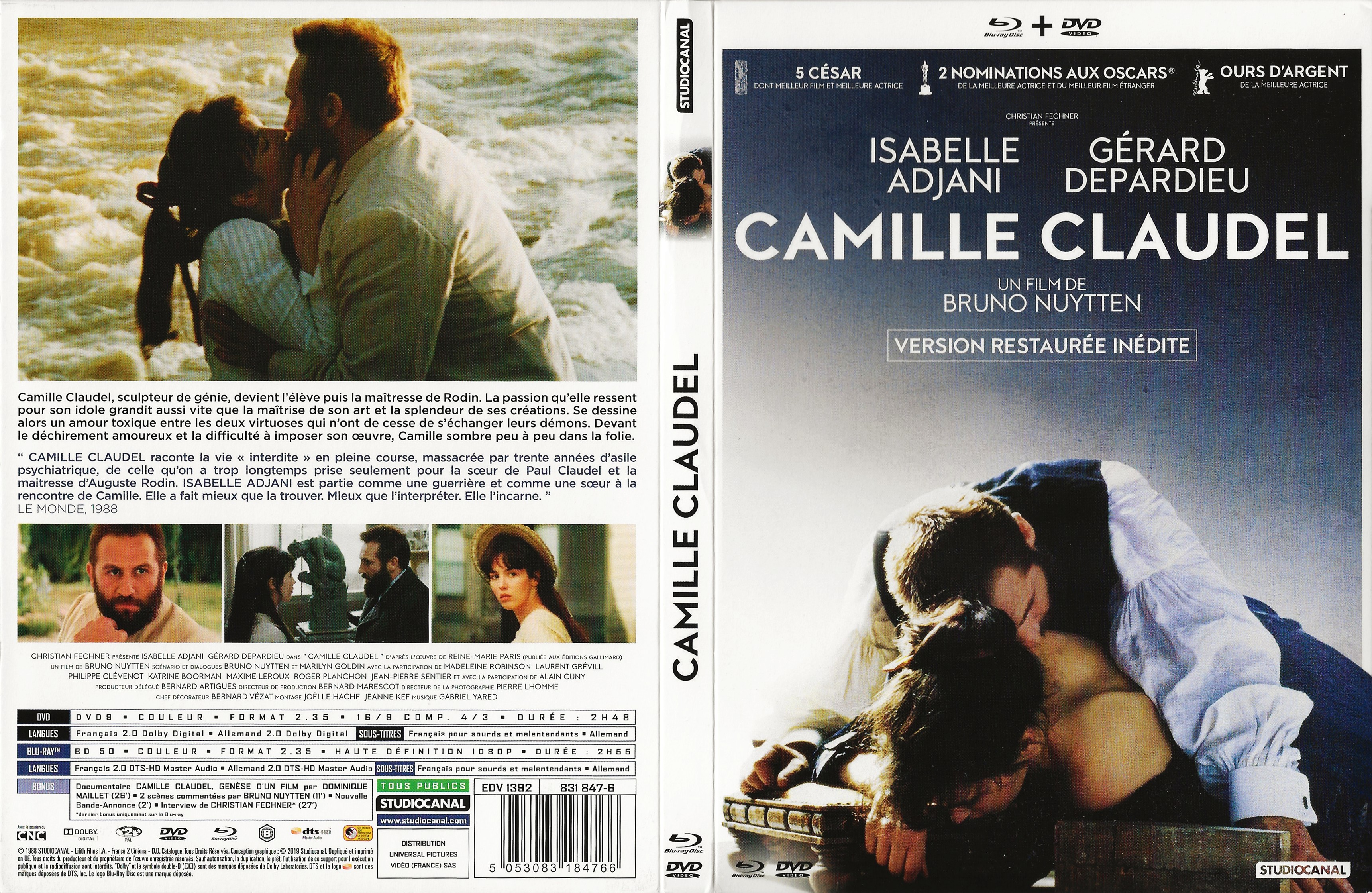 Jaquette DVD Camille Claudel (BLU-RAY)