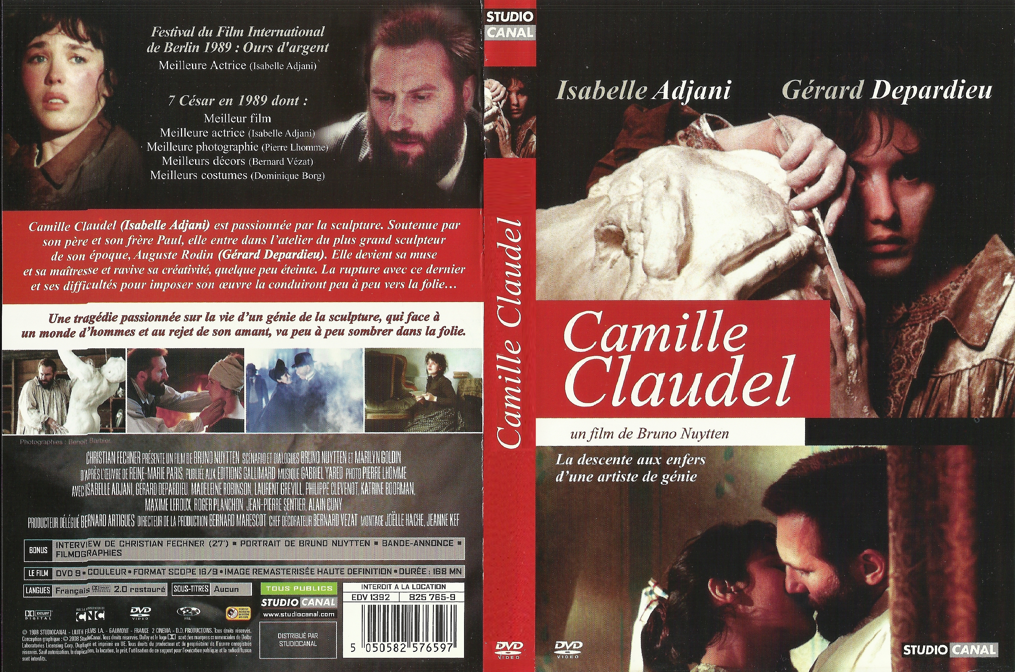 Jaquette DVD Camille Claudel v2