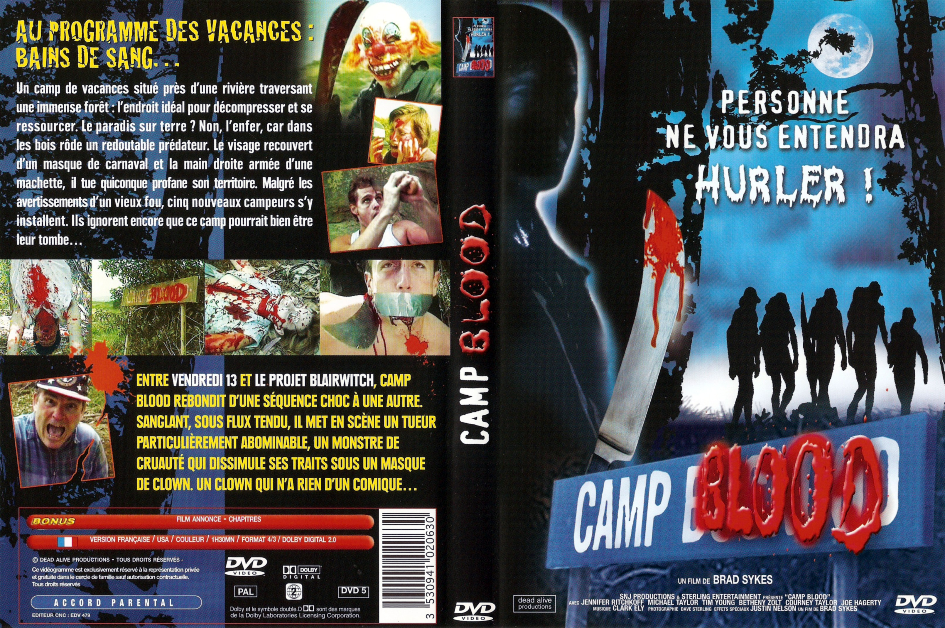 Jaquette DVD Camp Blood