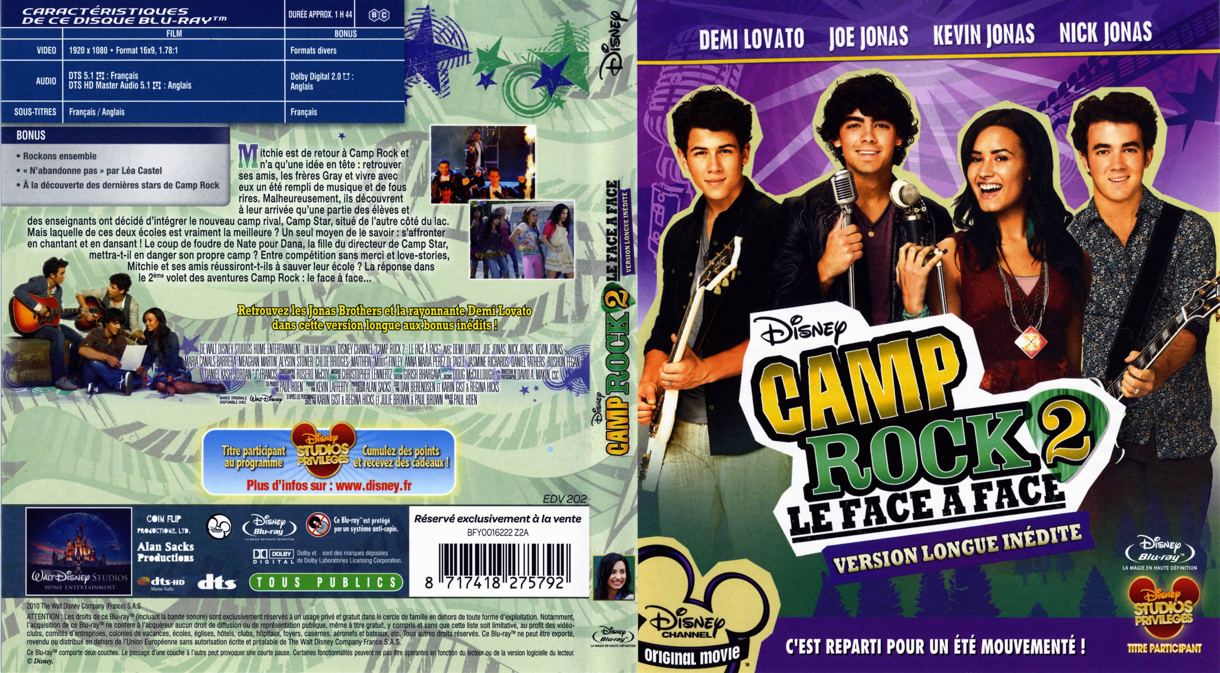 Jaquette DVD Camp Rock 2 (BLU-RAY)
