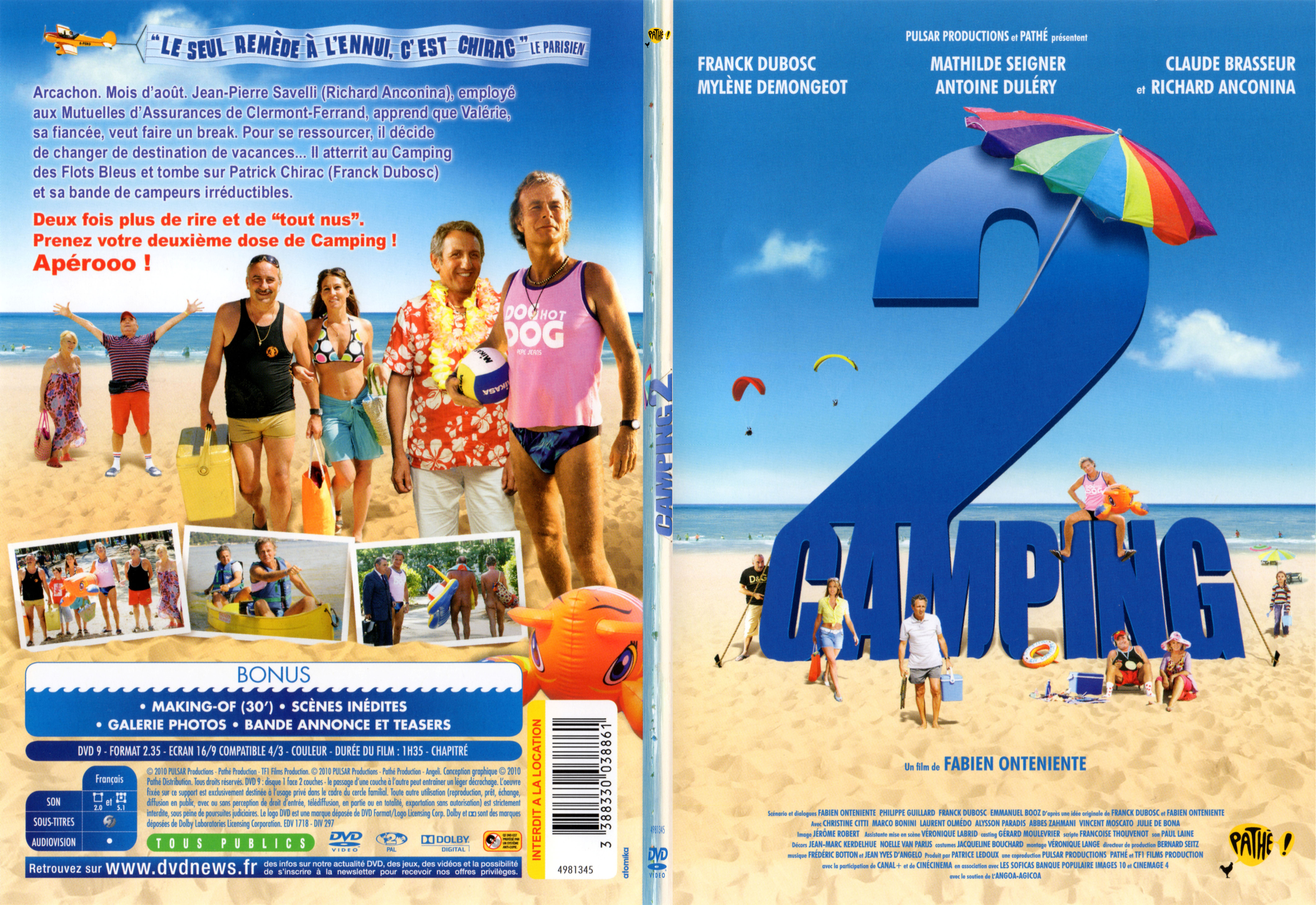 Jaquette DVD Camping 2 - SLIM