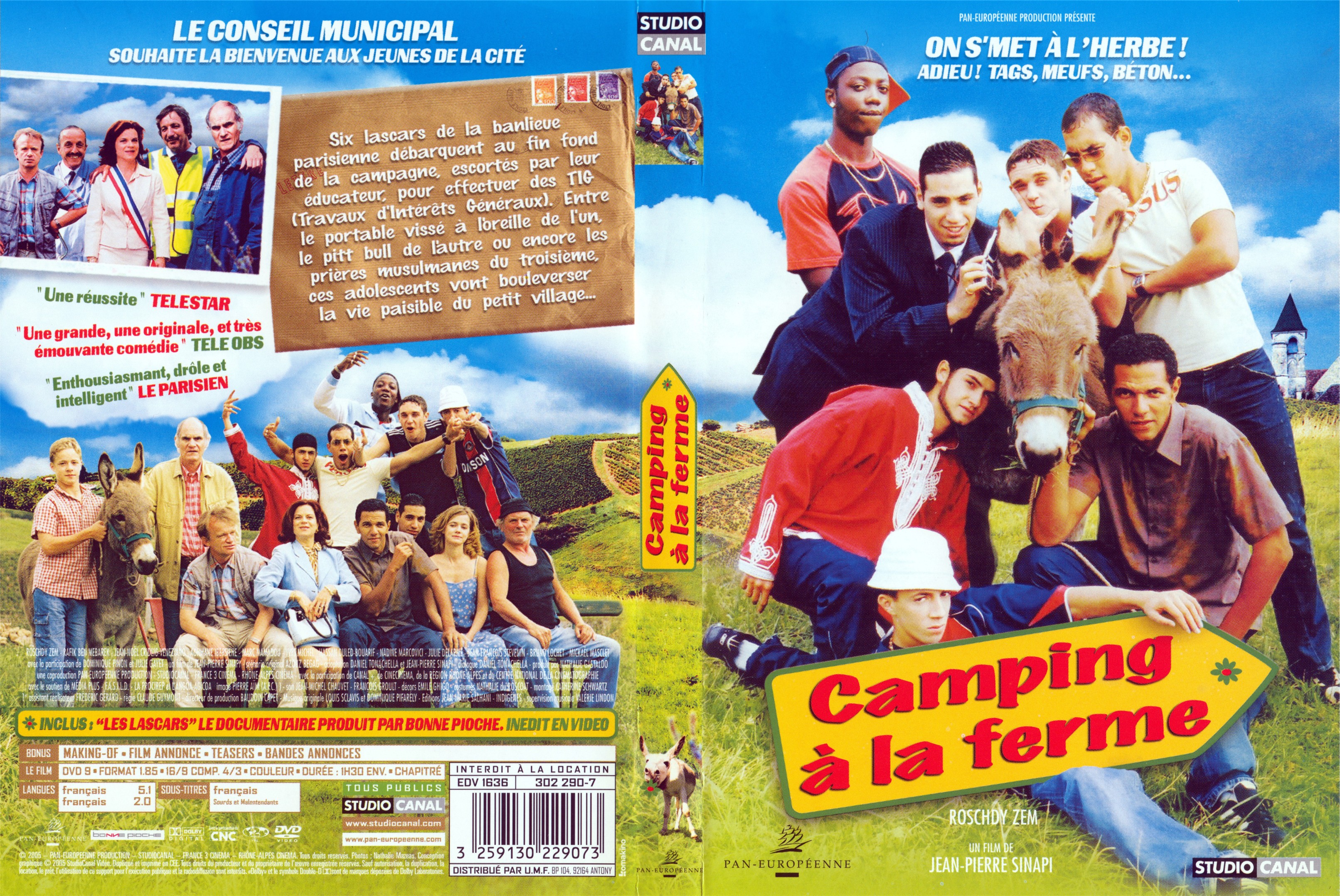 Jaquette DVD Camping  la ferme
