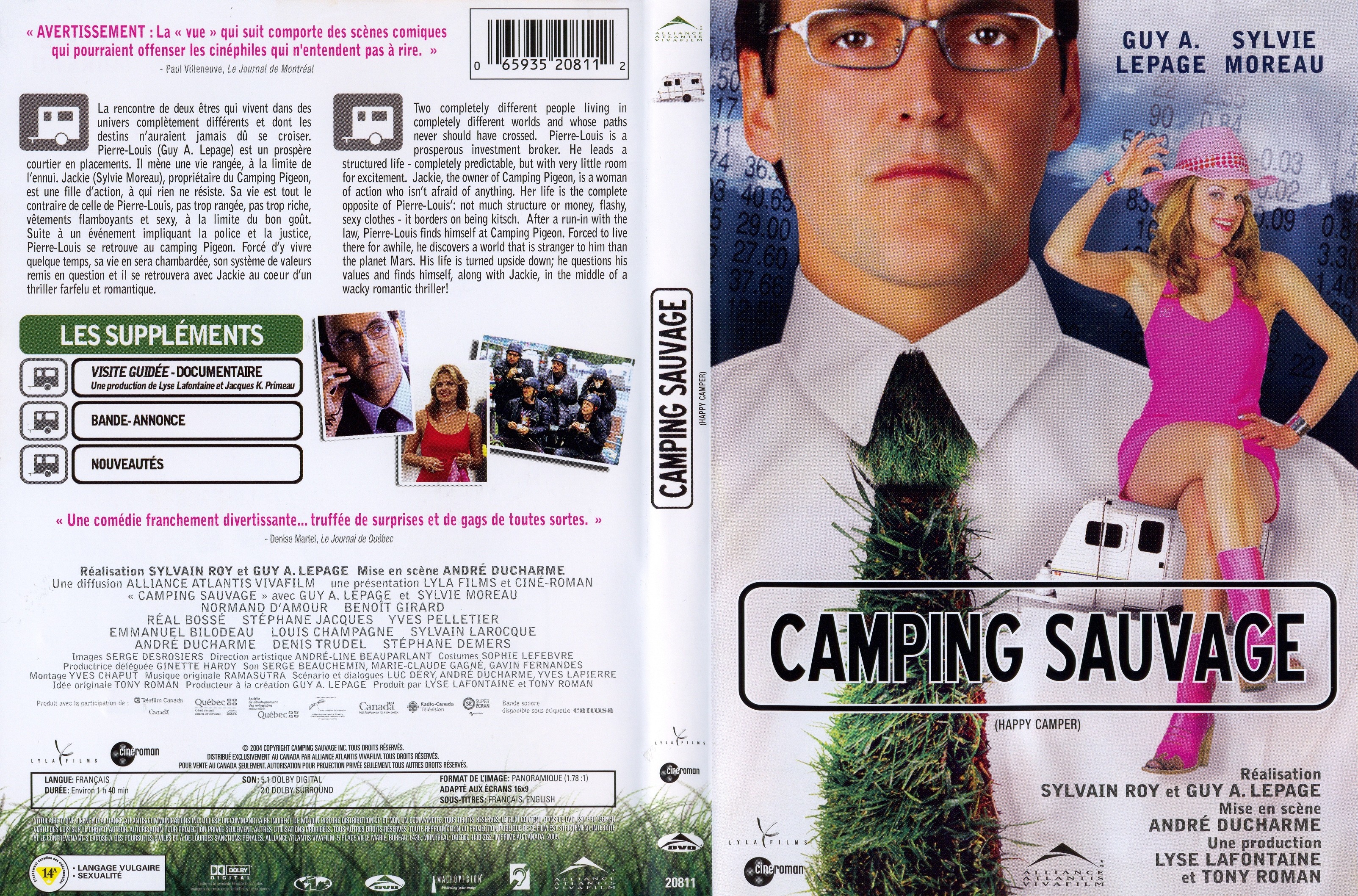 Jaquette DVD Camping sauvage