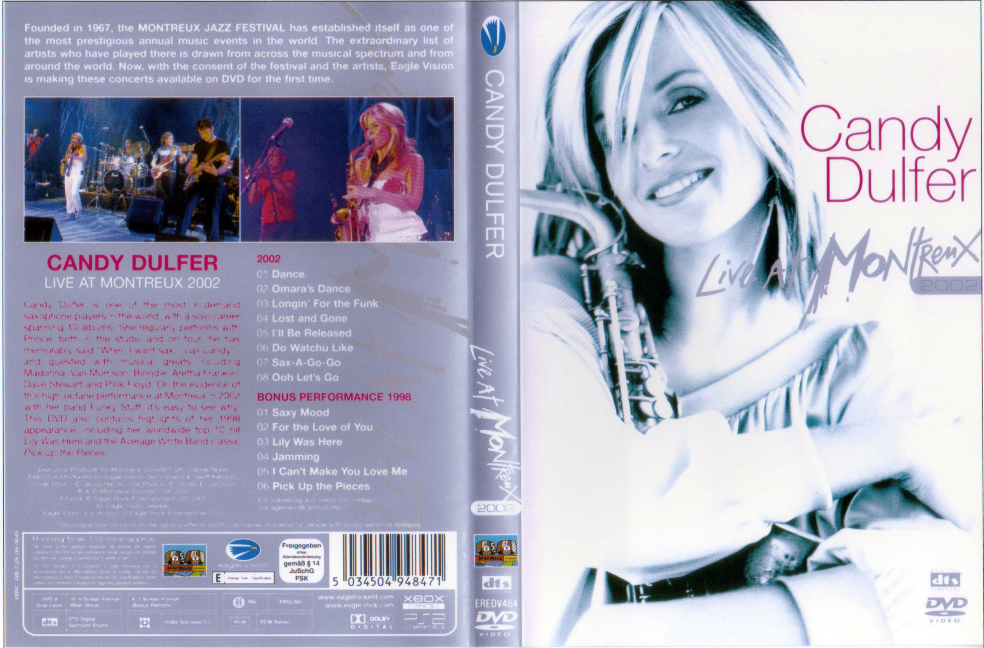 Jaquette DVD Candy Dulfer Live at Montreux
