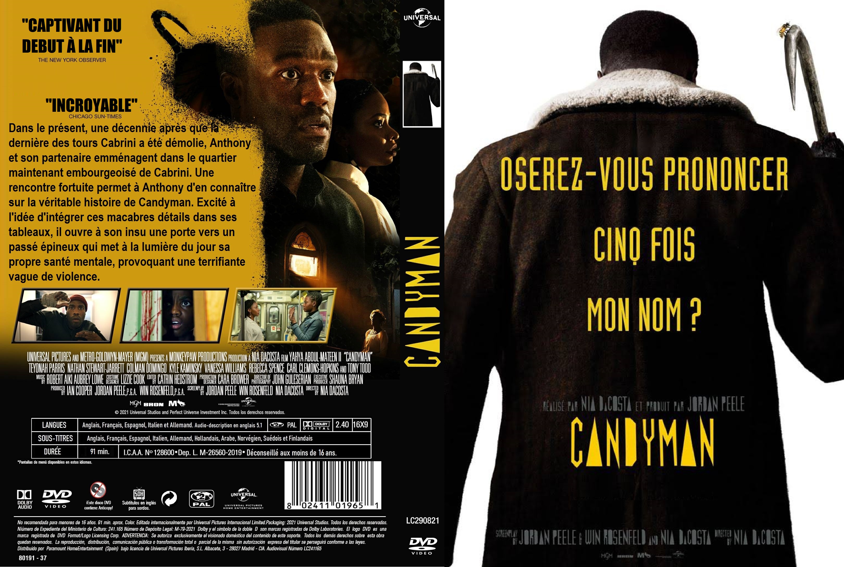 Jaquette DVD Candyman (2021) custom