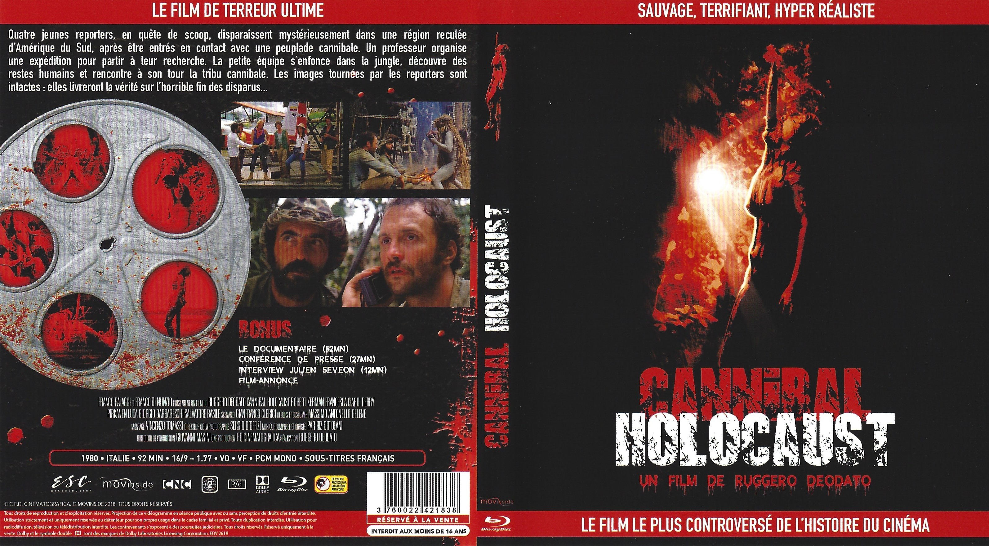 Jaquette DVD Cannibal Holocaust (BLU-RAY) v2