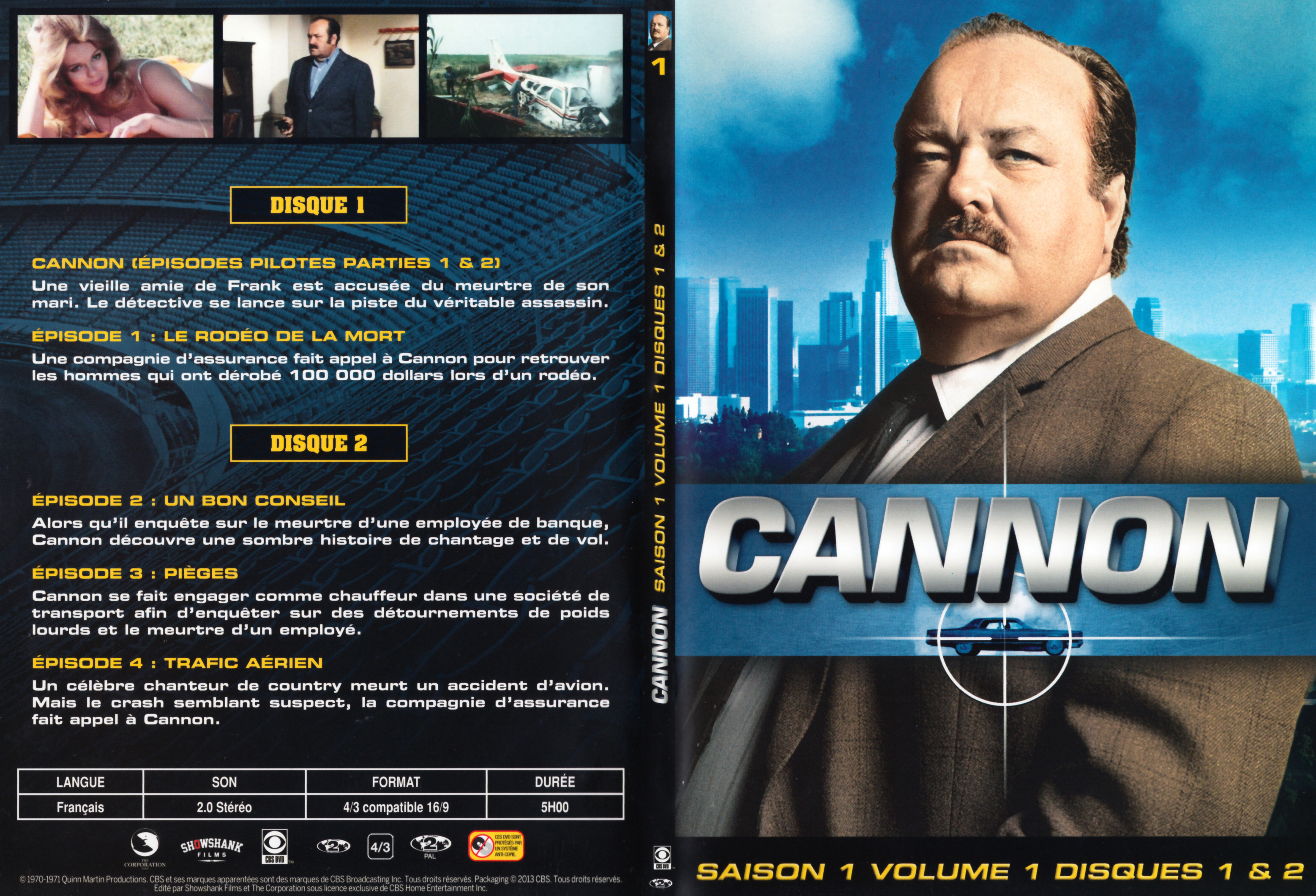 Jaquette DVD Cannon Saison 1 Vol 1 DVD 1