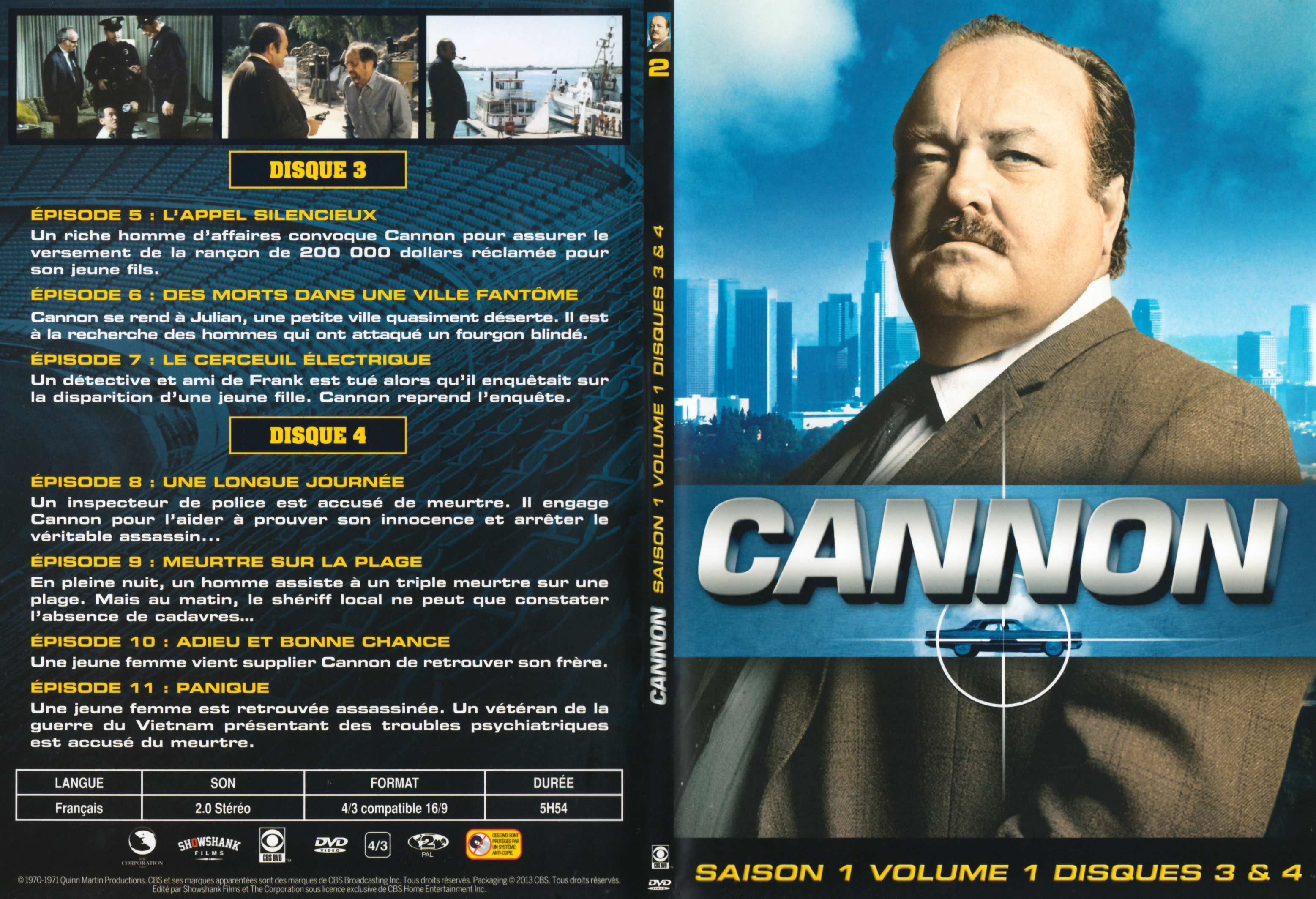 Jaquette DVD Cannon Saison 1 Vol 1 DVD 2