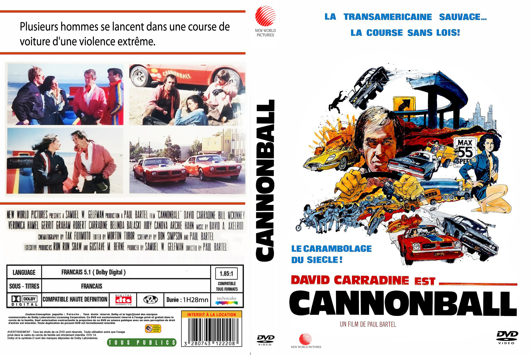 Jaquette DVD Cannonball custom