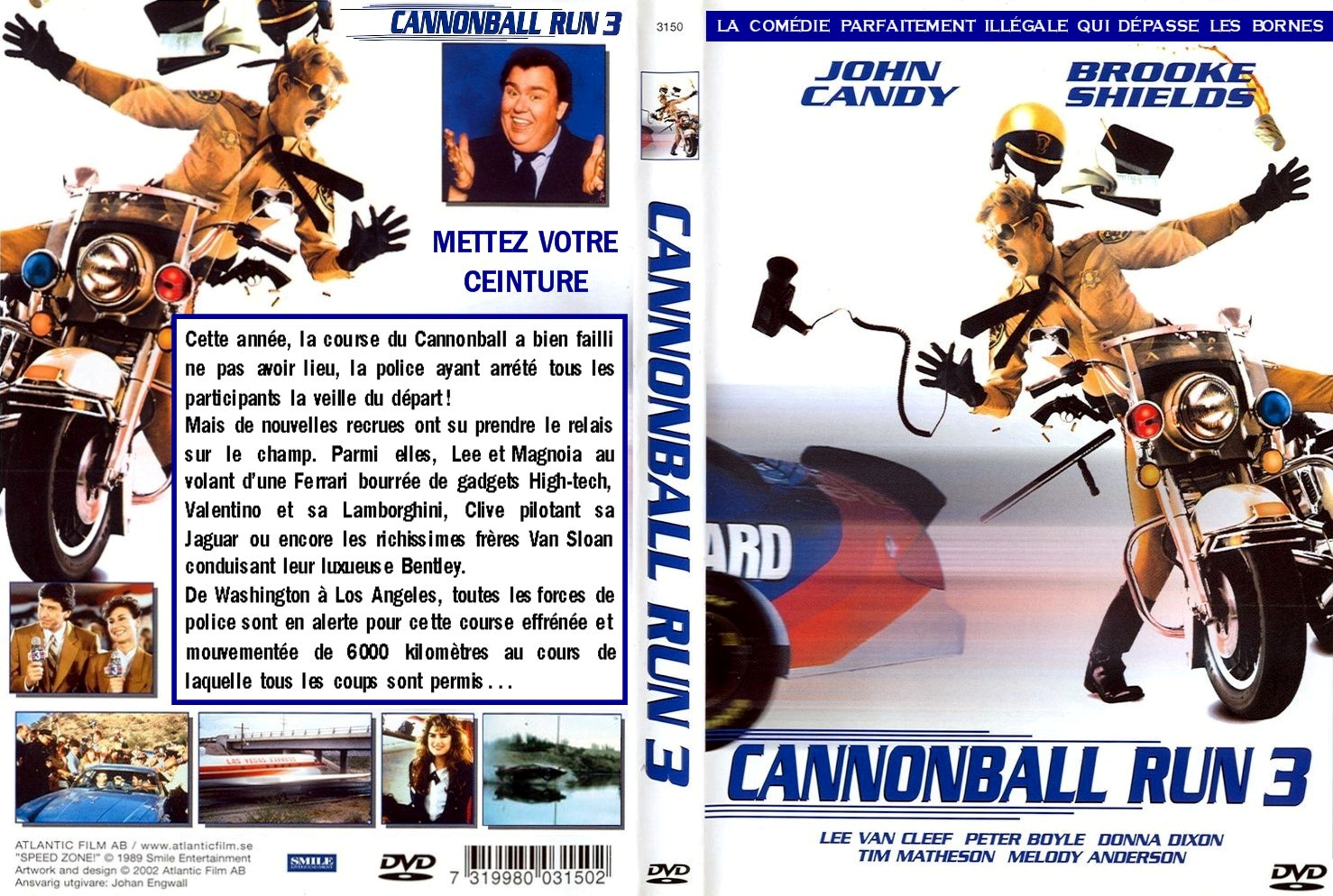 Jaquette DVD Cannonball run 3 custom