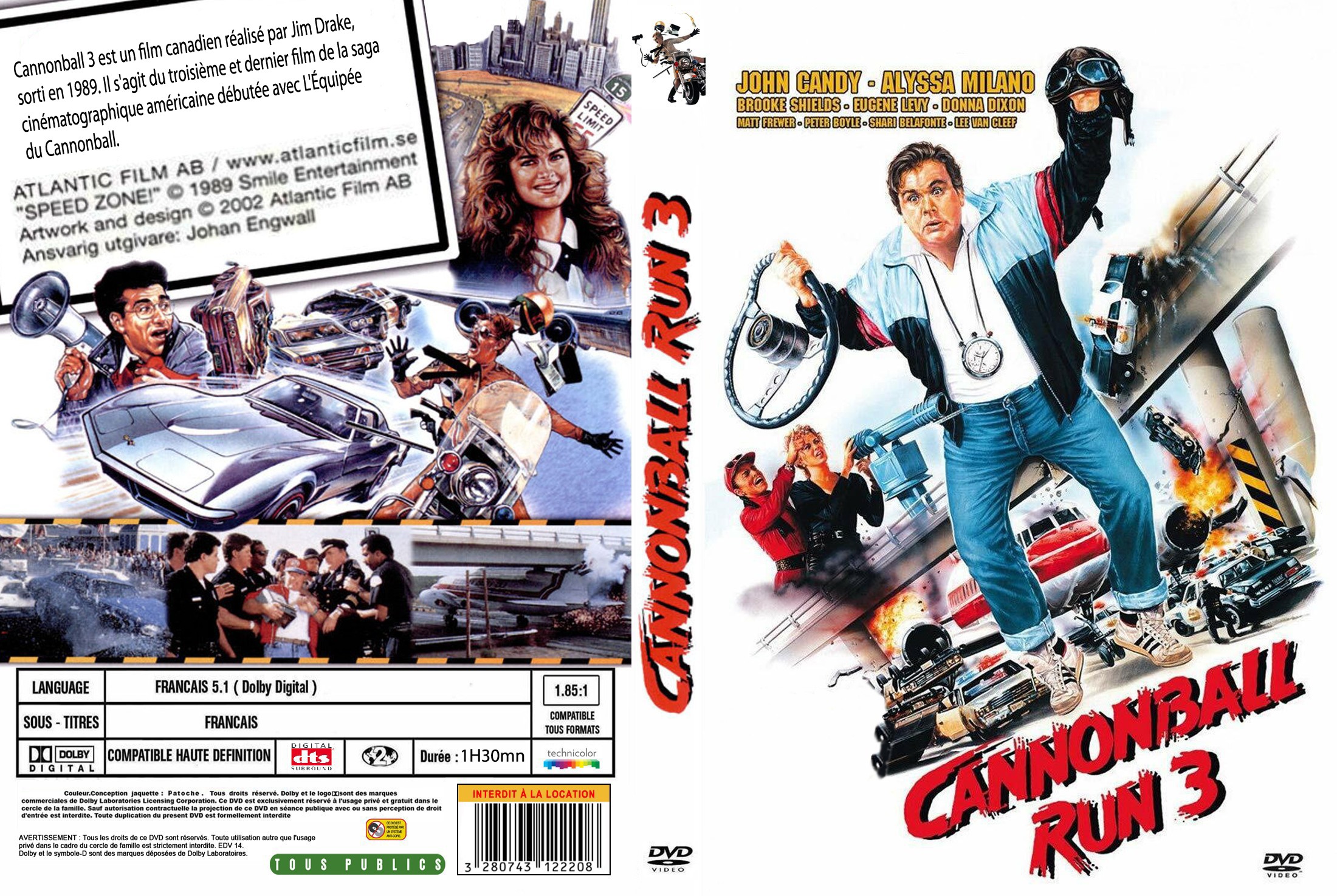 Jaquette DVD Cannonball run 3 custom