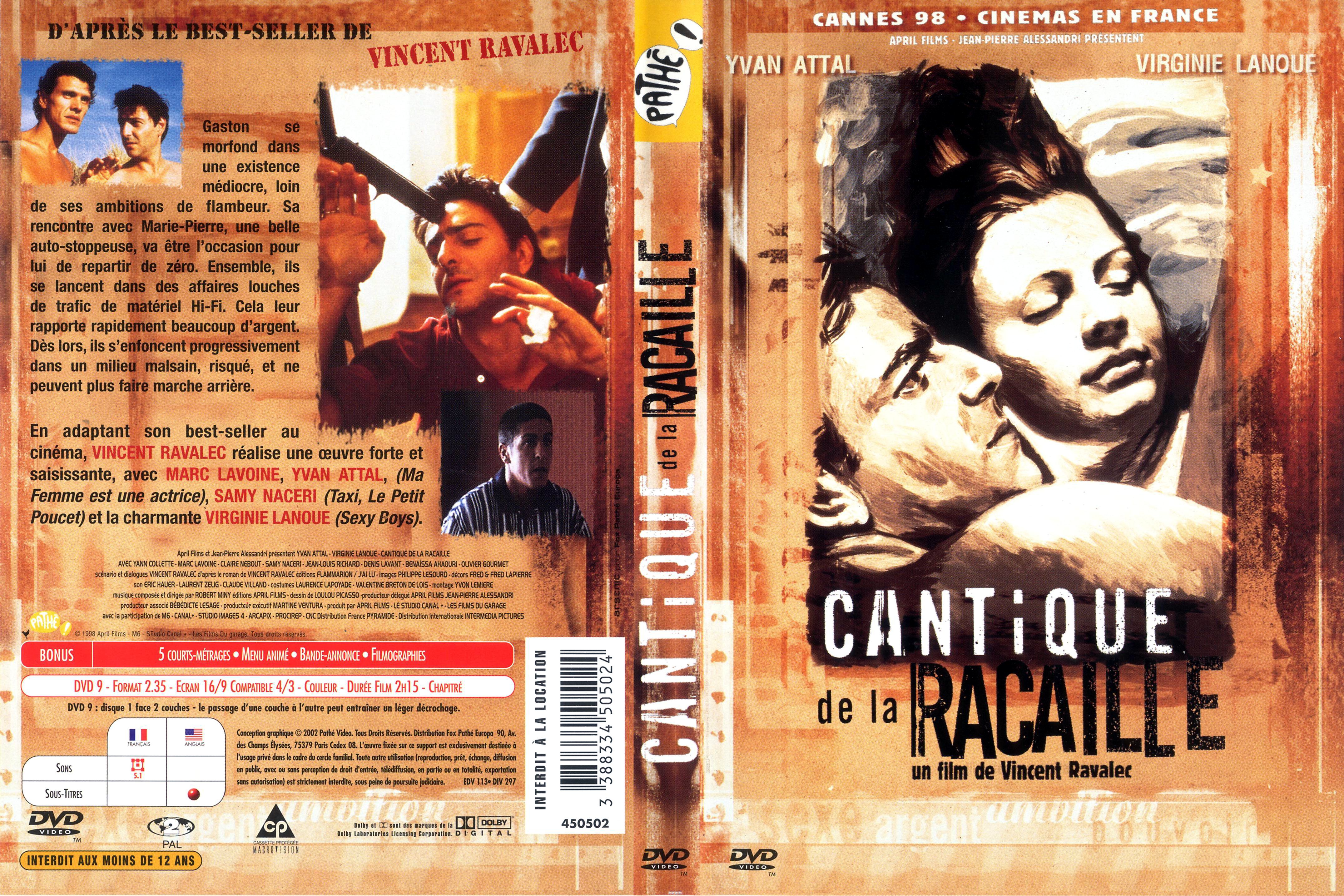 Jaquette DVD Cantique de la racaille