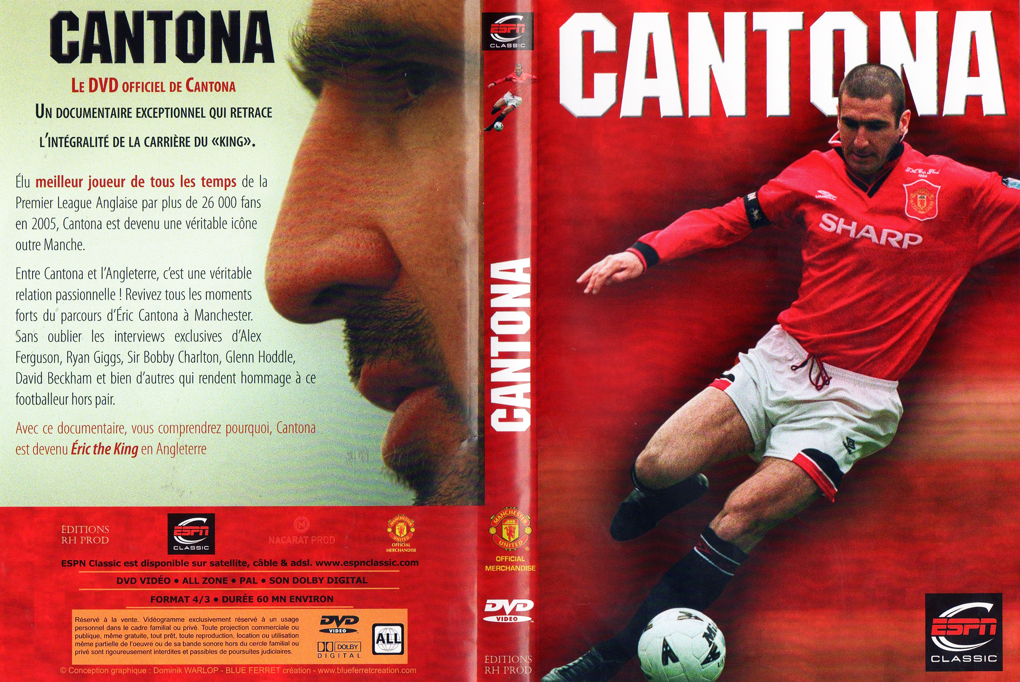 Jaquette DVD Cantona