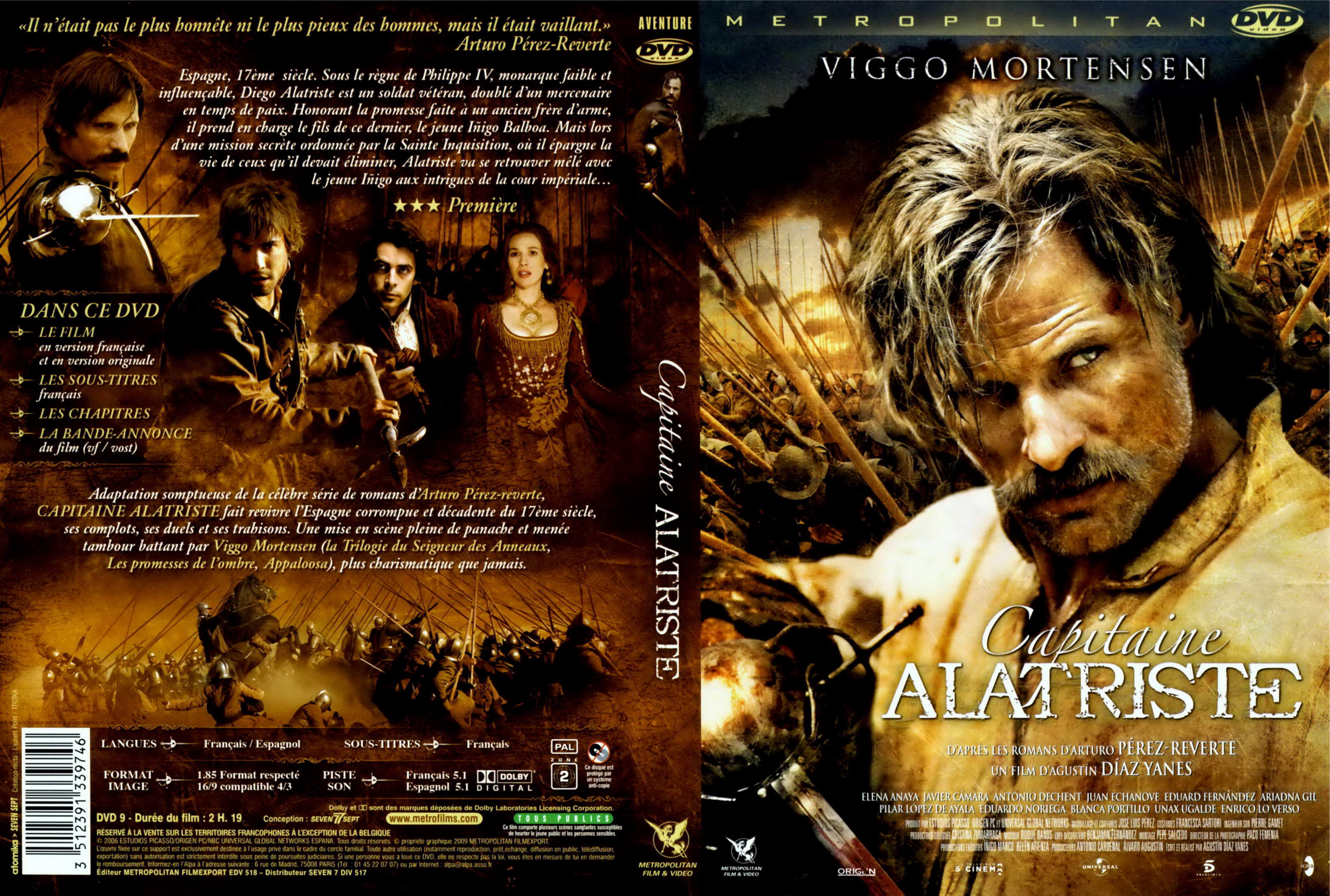 Jaquette DVD Capitaine Alatriste