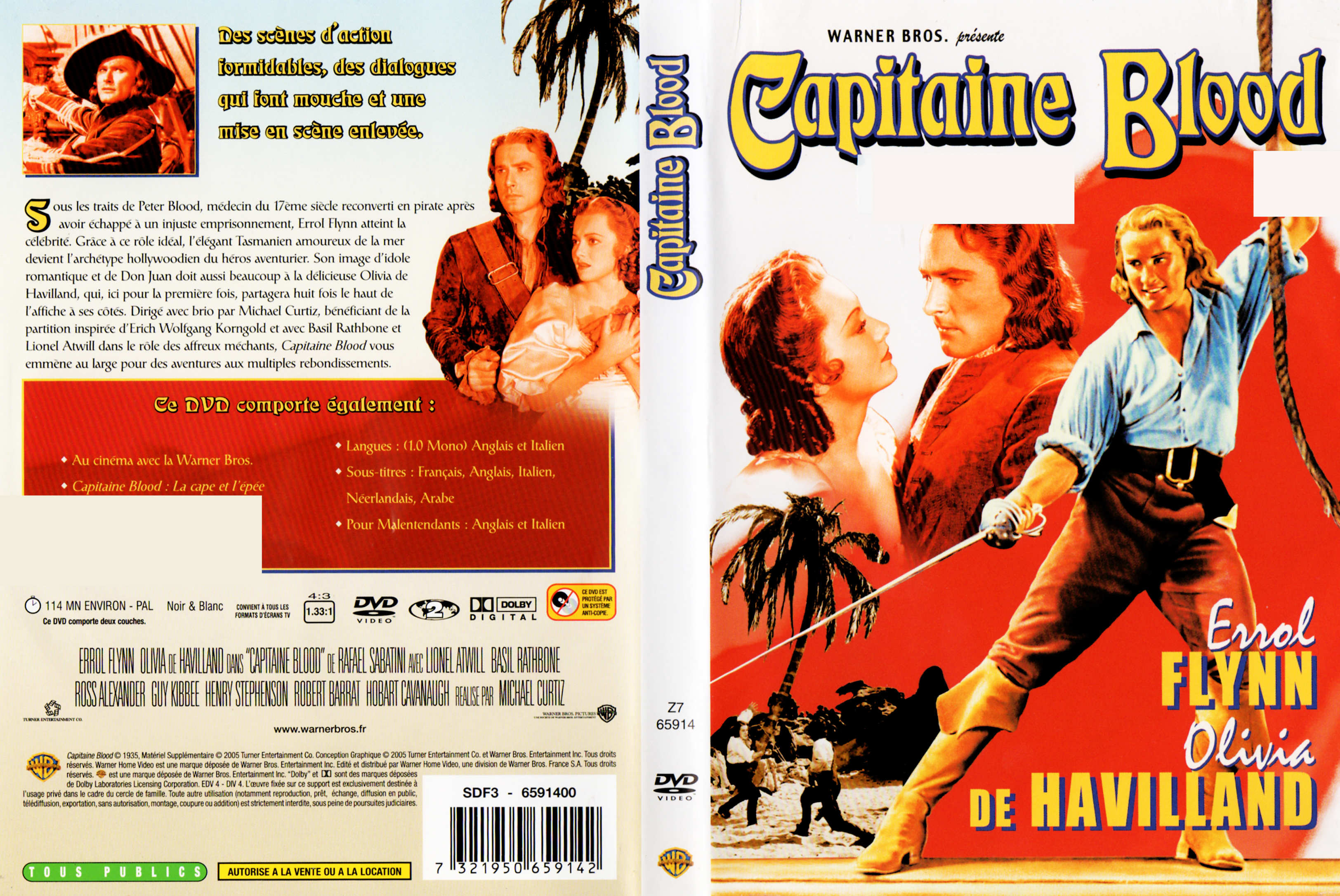Jaquette DVD Capitaine Blood