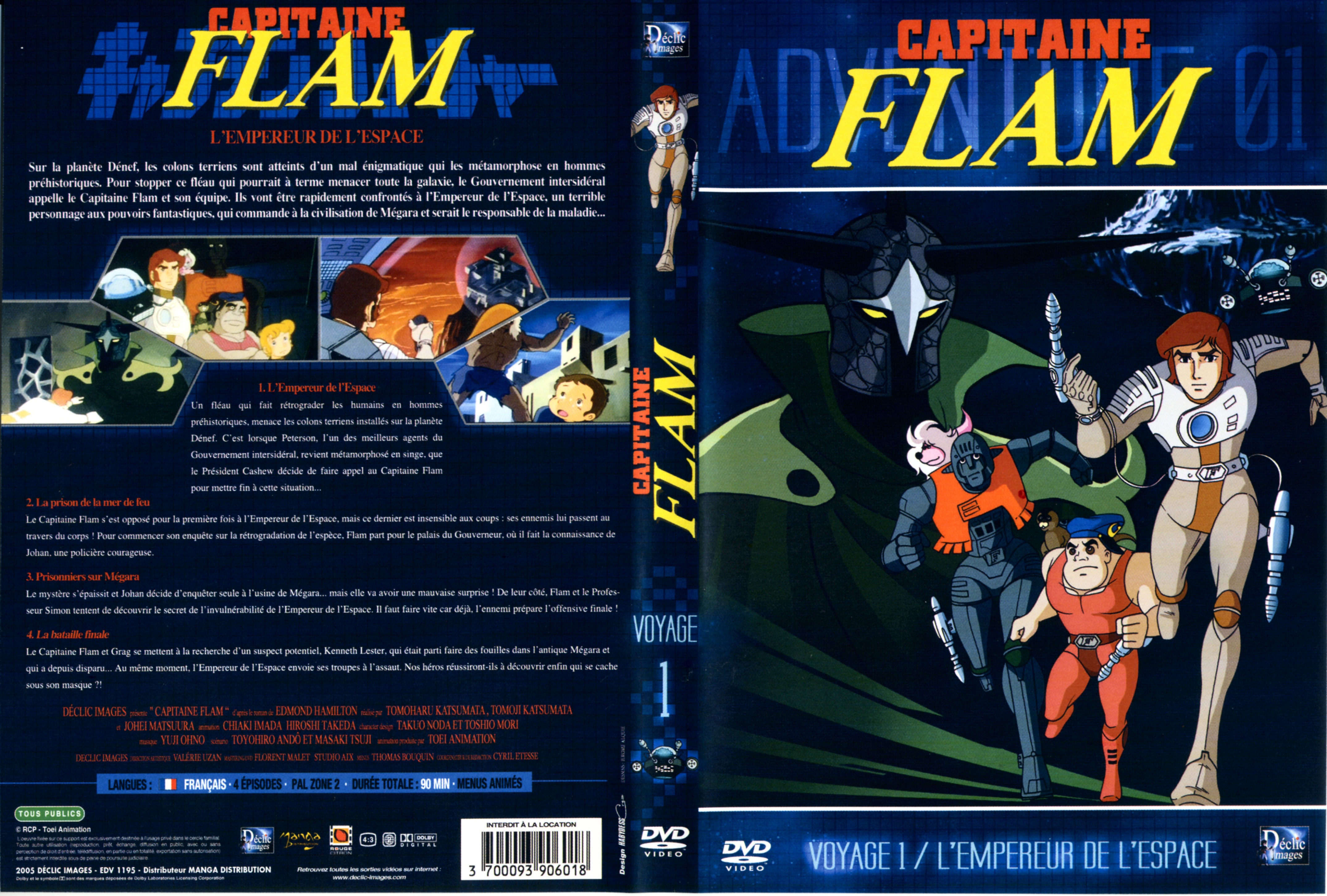 Jaquette DVD Capitaine Flam vol 1 (DECLIC IMAGES)