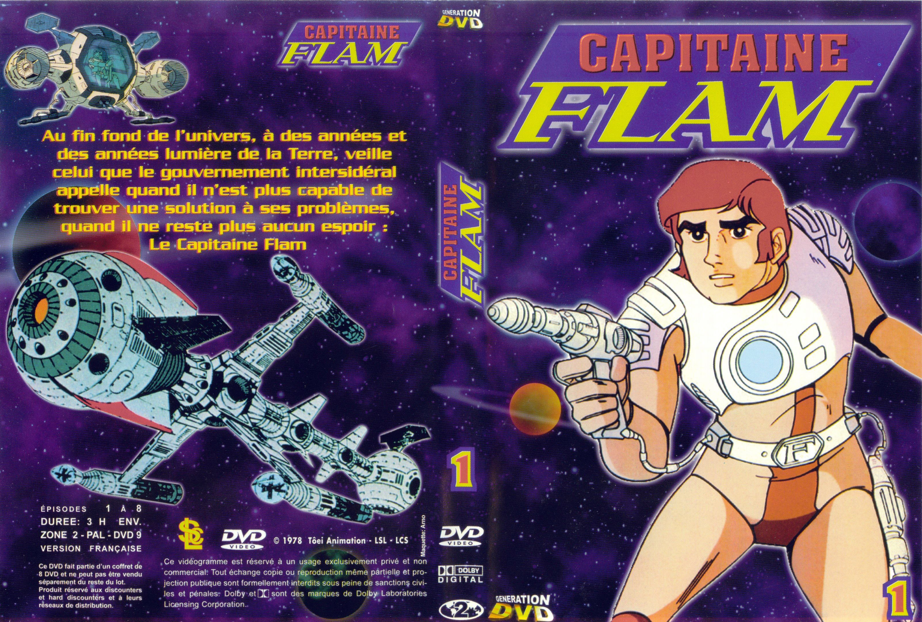 Jaquette DVD Capitaine Flam vol 1 (GENERATION DVD)