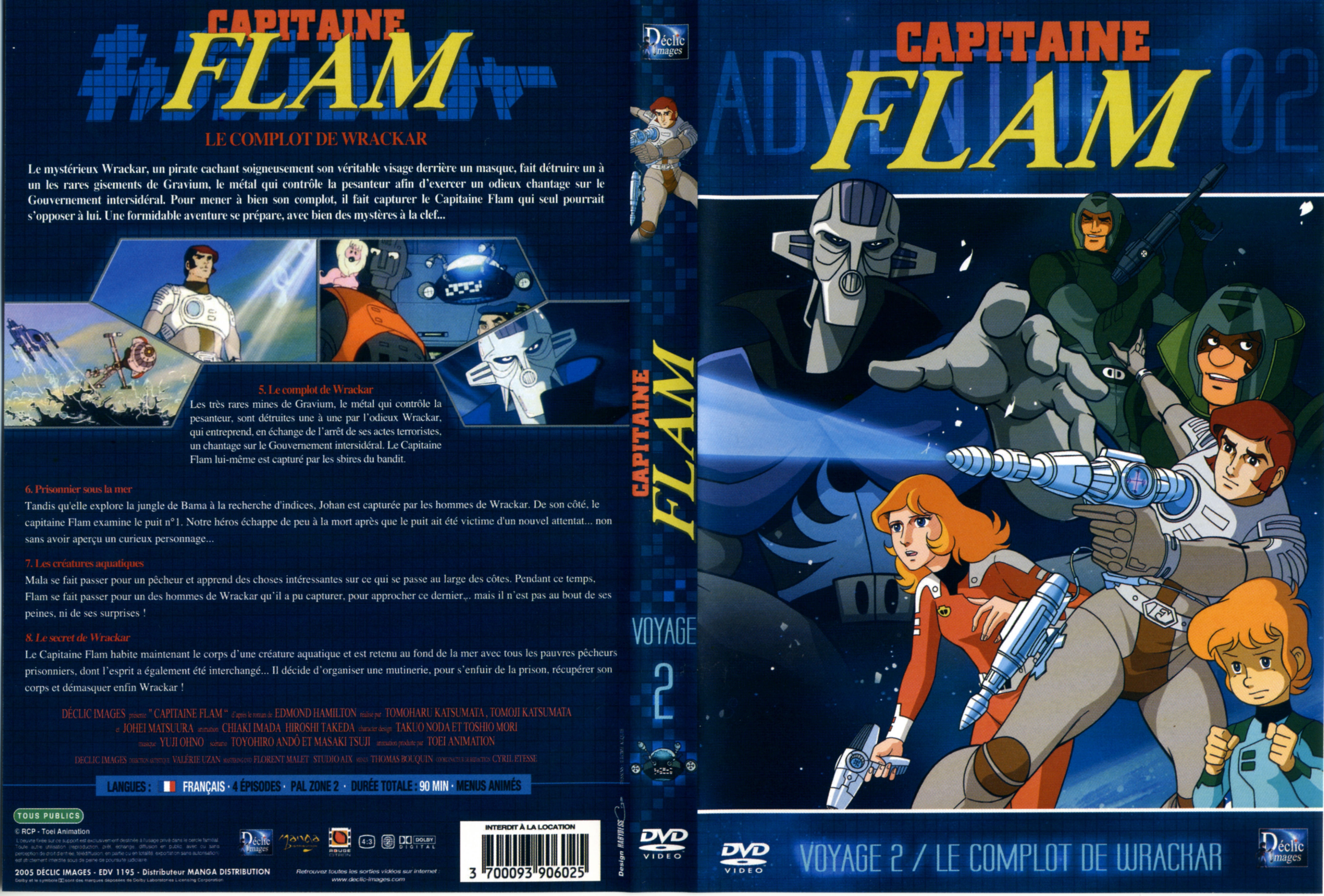 Jaquette DVD Capitaine Flam vol 2 (DECLIC IMAGES)