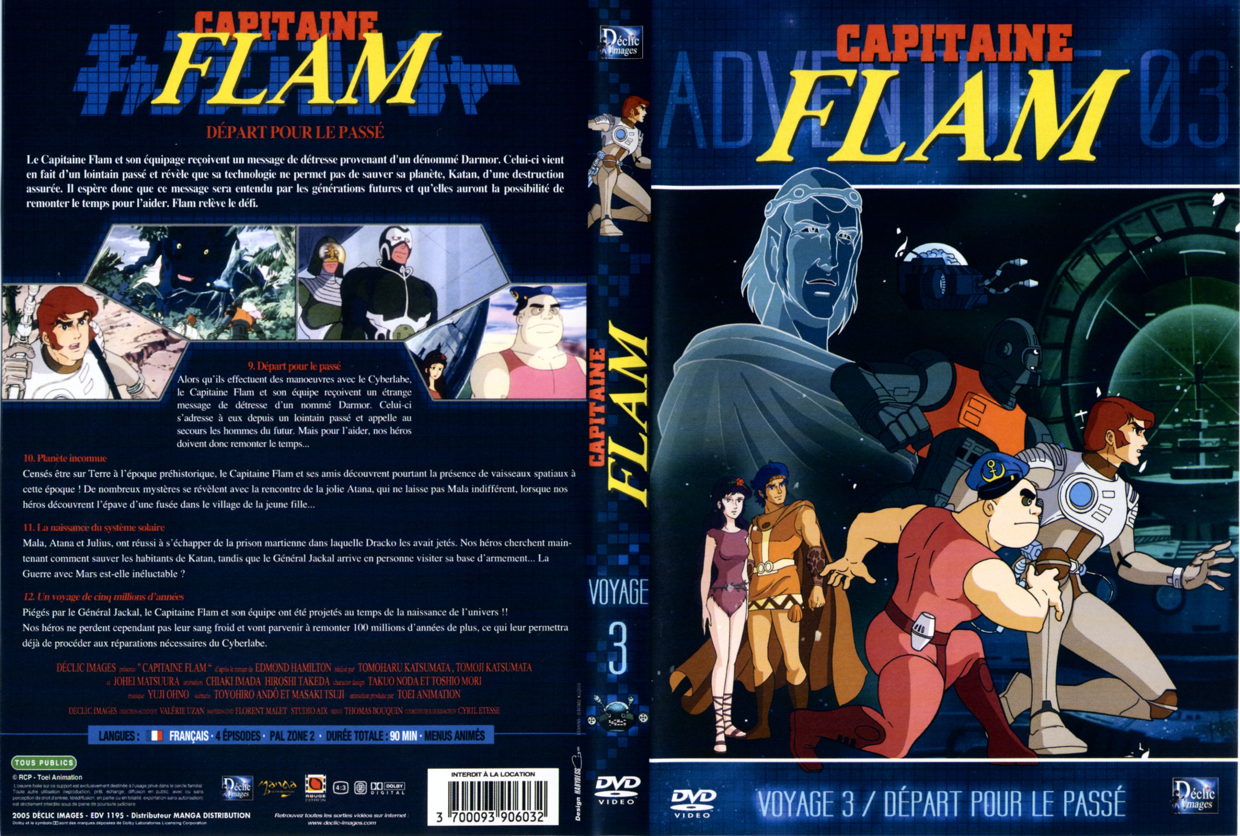 Jaquette DVD Capitaine Flam vol 3 (DECLIC IMAGES)