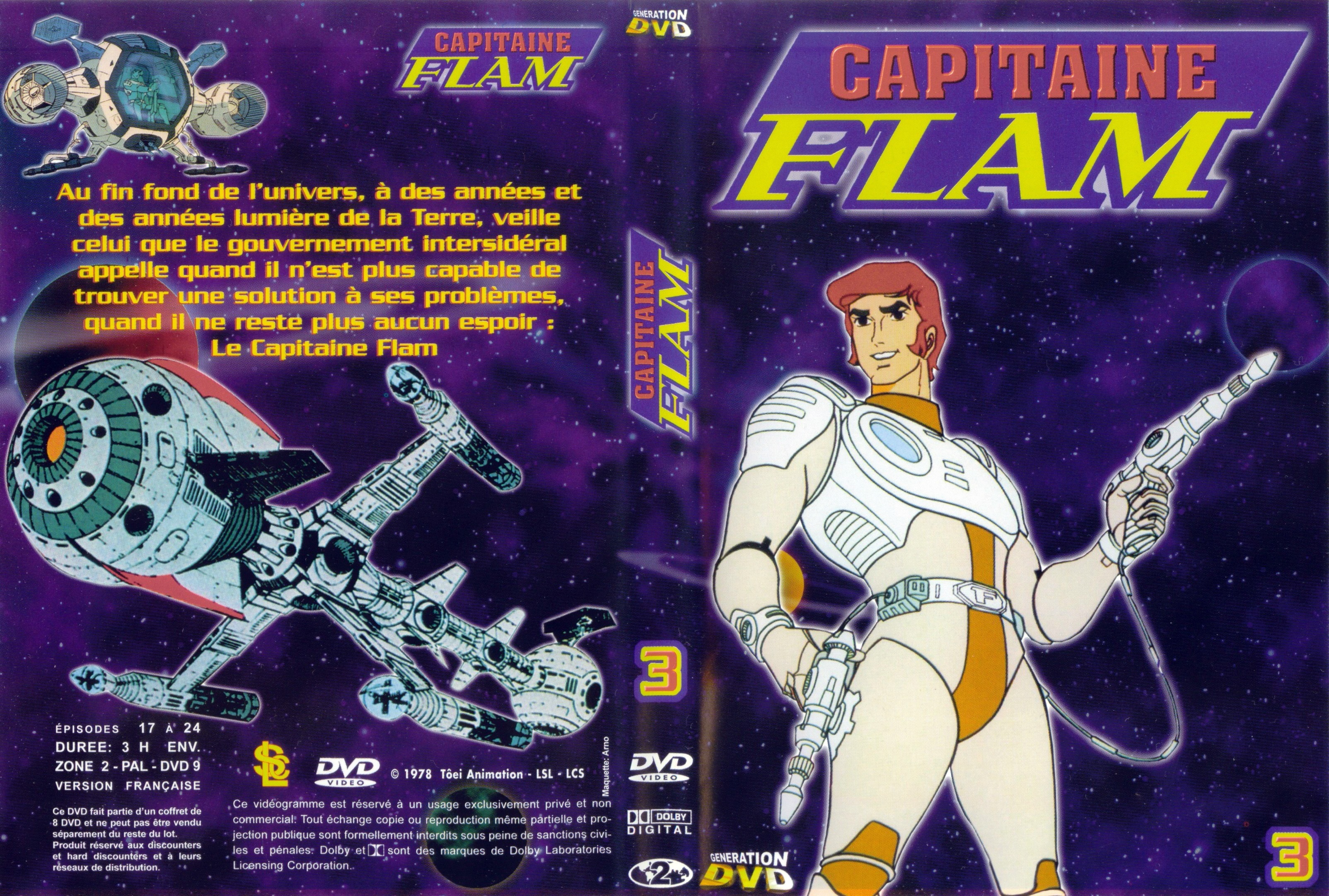Jaquette DVD Capitaine Flam vol 3 (GENERATION DVD)