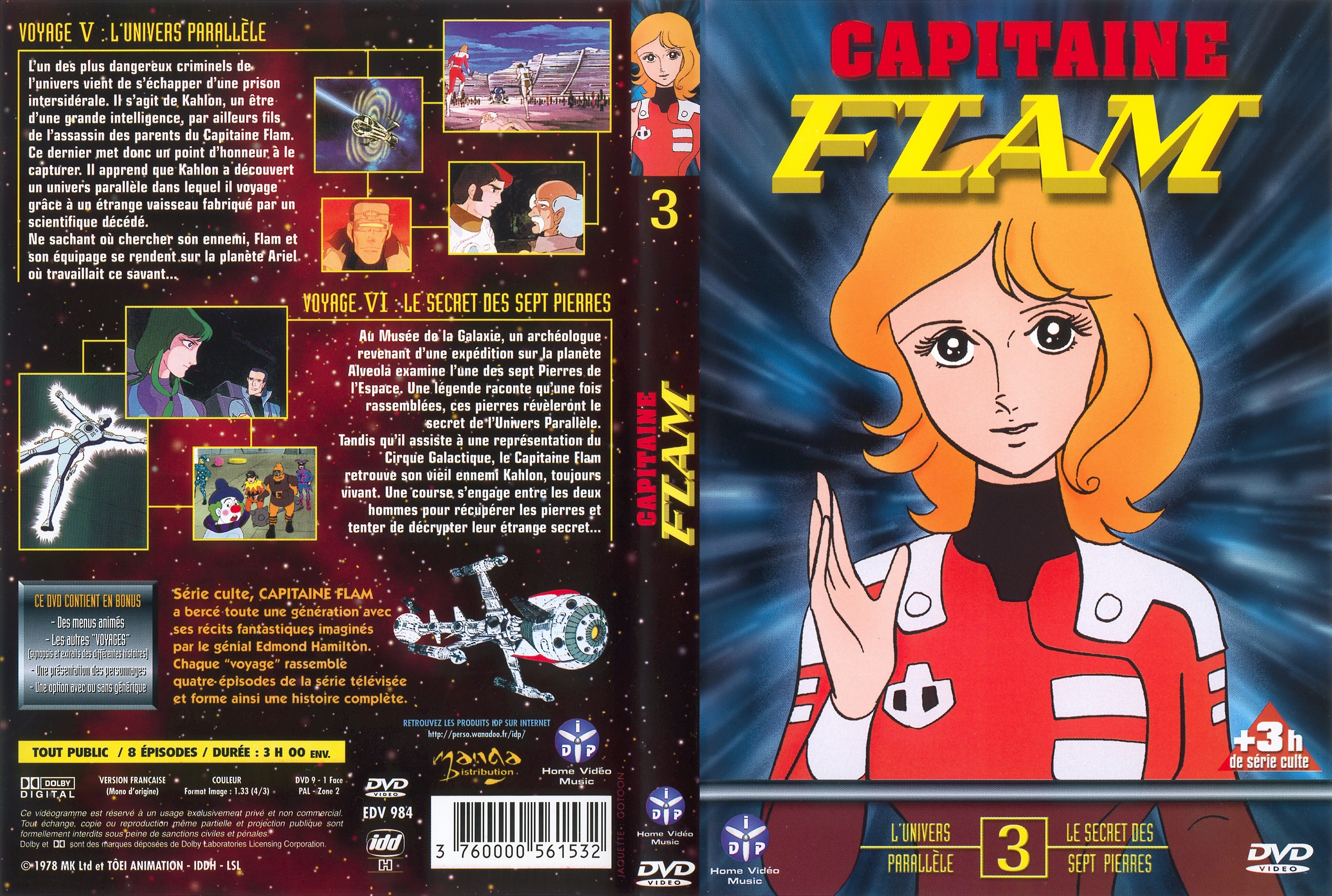 Jaquette DVD Capitaine Flam vol 3 (MANGA DISTRIBUTION)