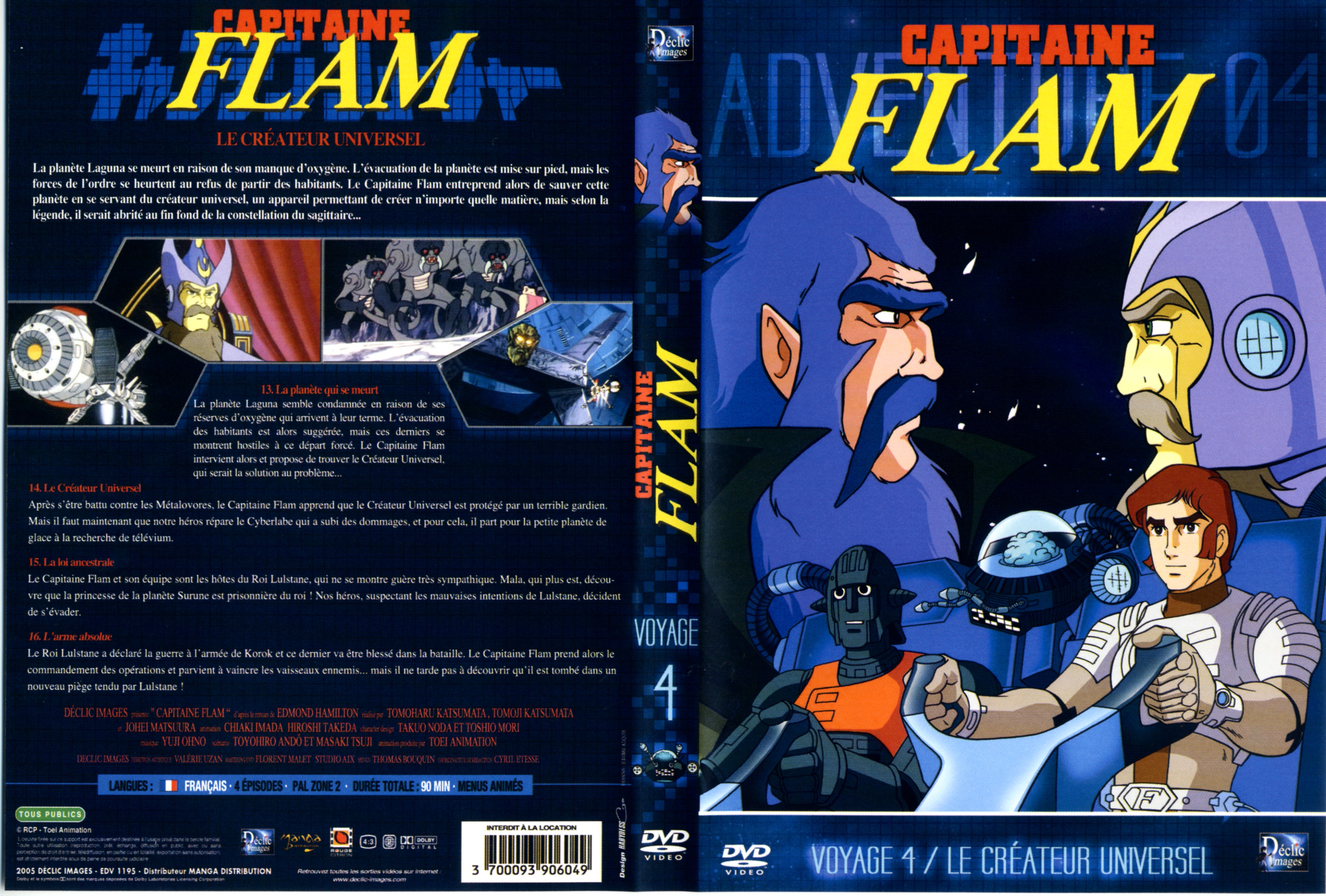 Jaquette DVD Capitaine Flam vol 4 (DECLIC IMAGES)