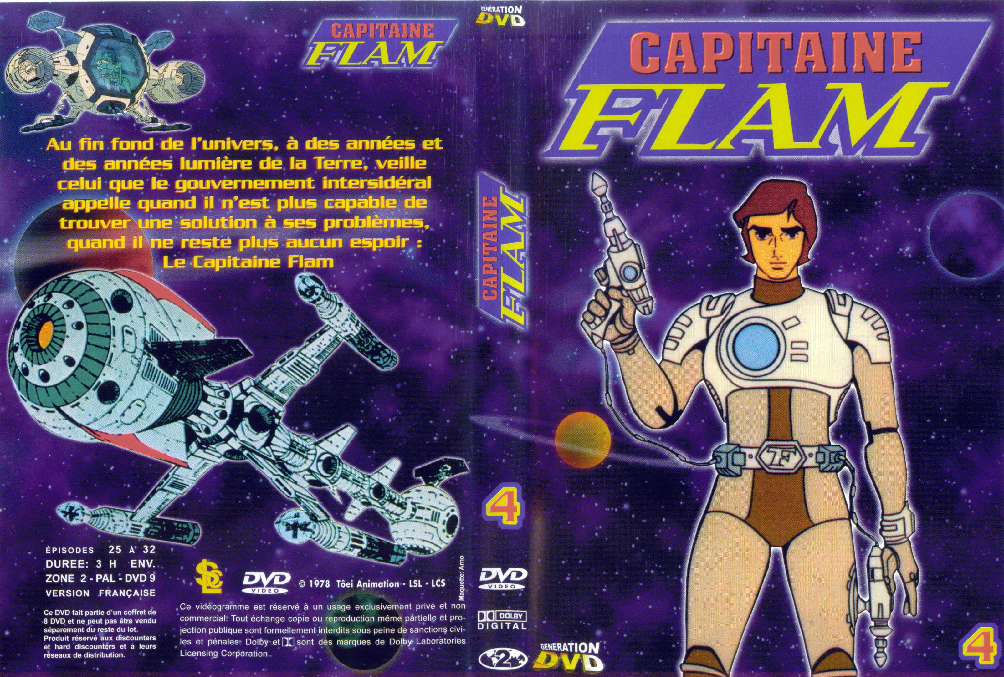 Jaquette DVD Capitaine Flam vol 4 (GENERATION DVD)
