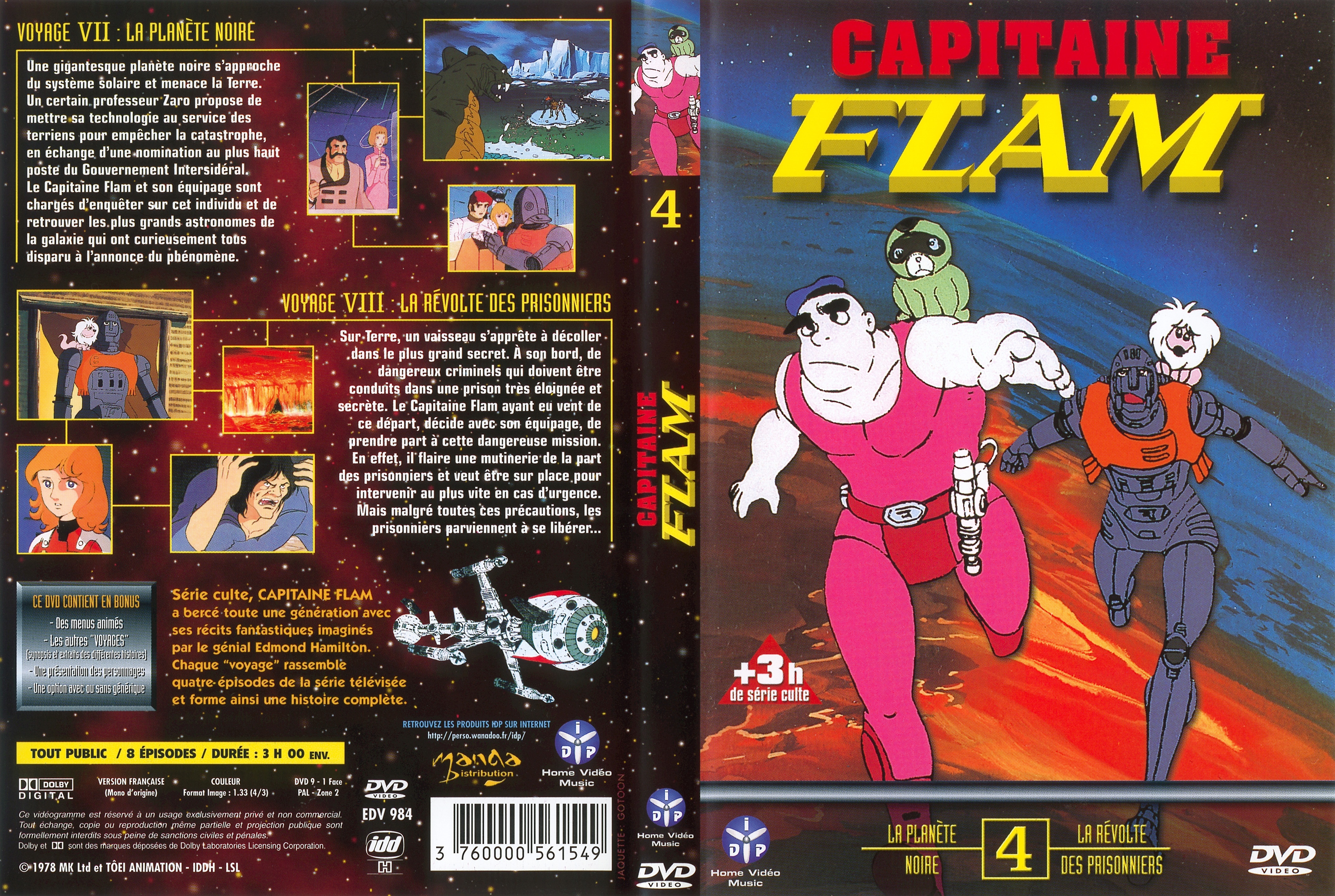 Jaquette DVD Capitaine Flam vol 4 (MANGA DISTRIBUTION)