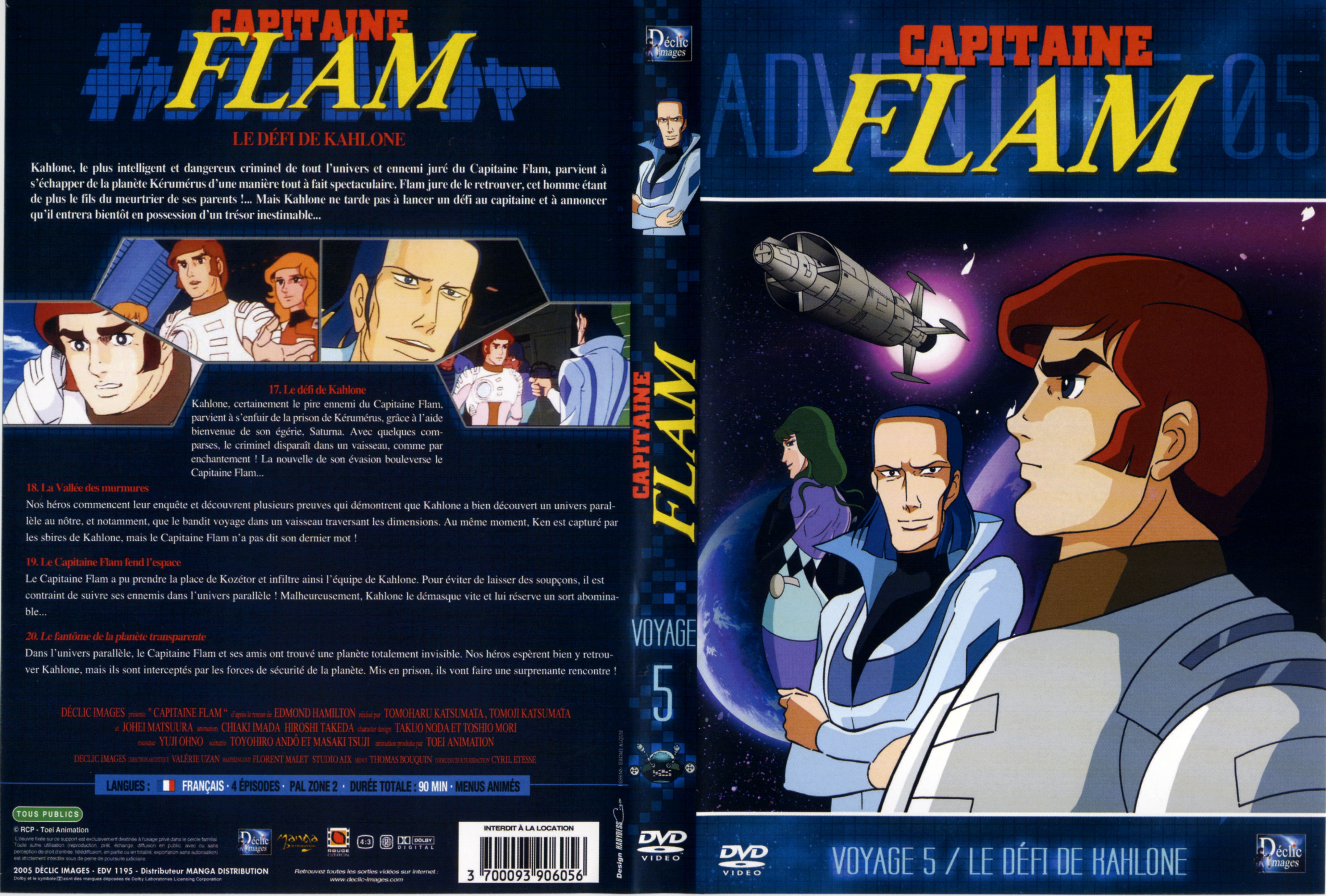Jaquette DVD Capitaine Flam vol 5 (DECLIC IMAGES)