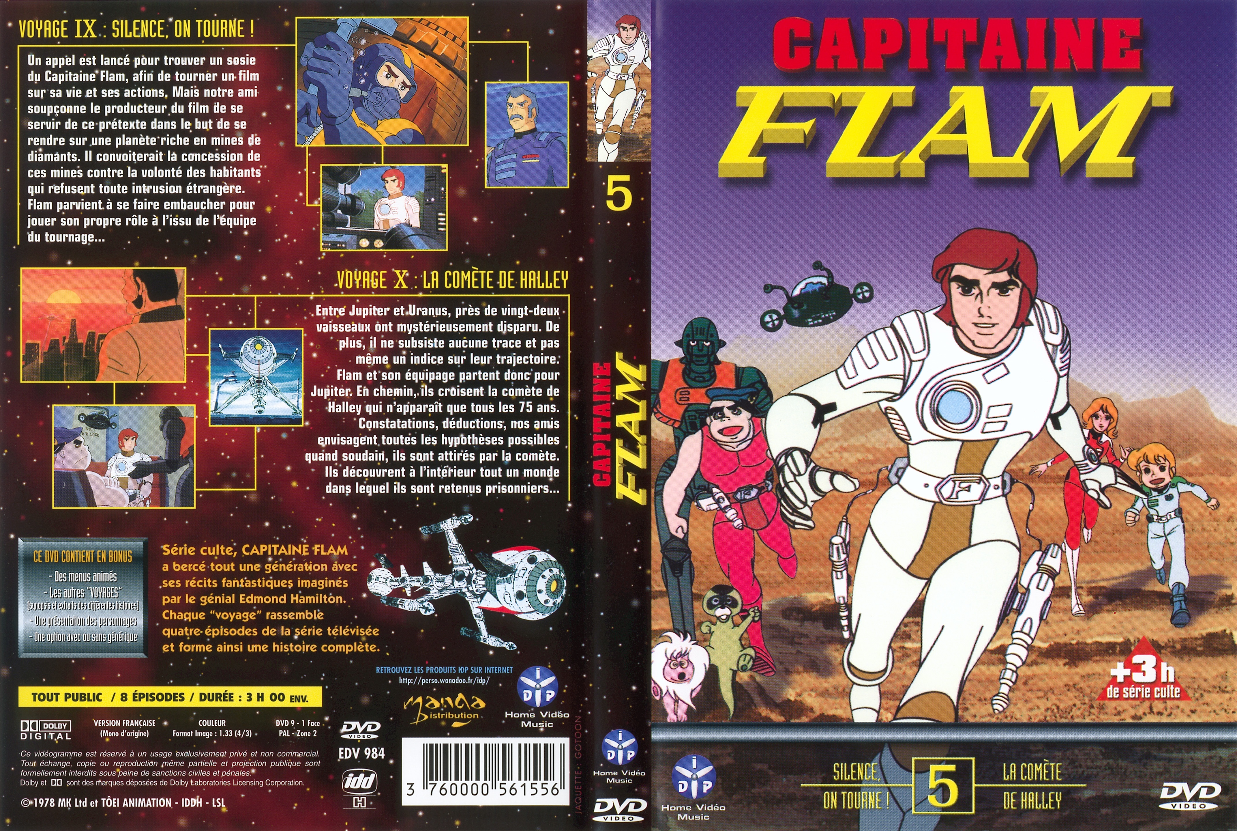 Jaquette DVD Capitaine Flam vol 5 (MANGA DISTRIBUTION)